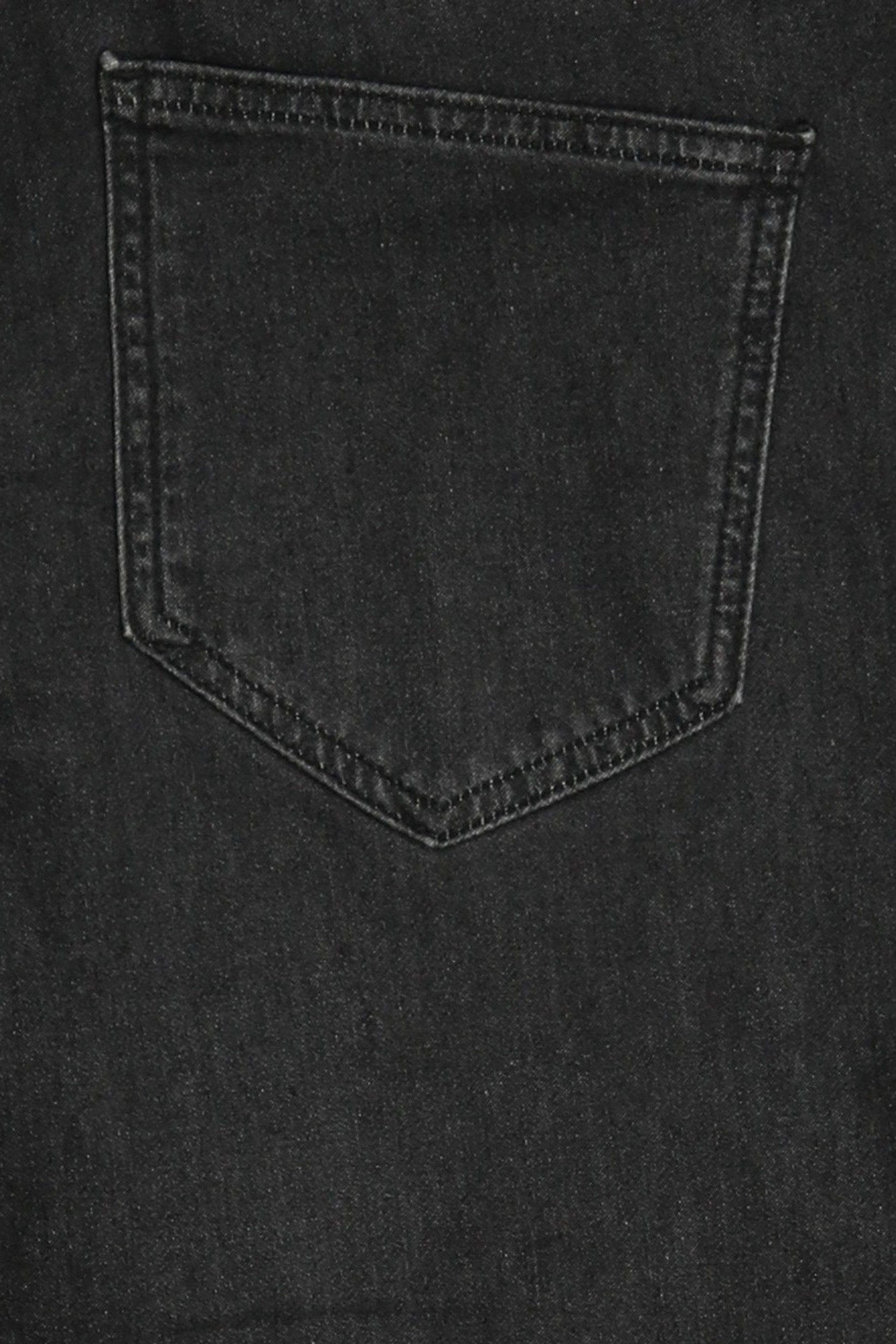 Men Straight Fit Washed Stretchable Jeans, Black