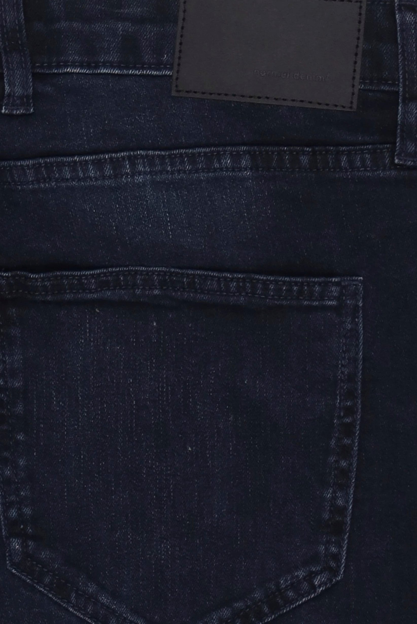 Men Regular Fit Washed Stretchable Jeans, Navy