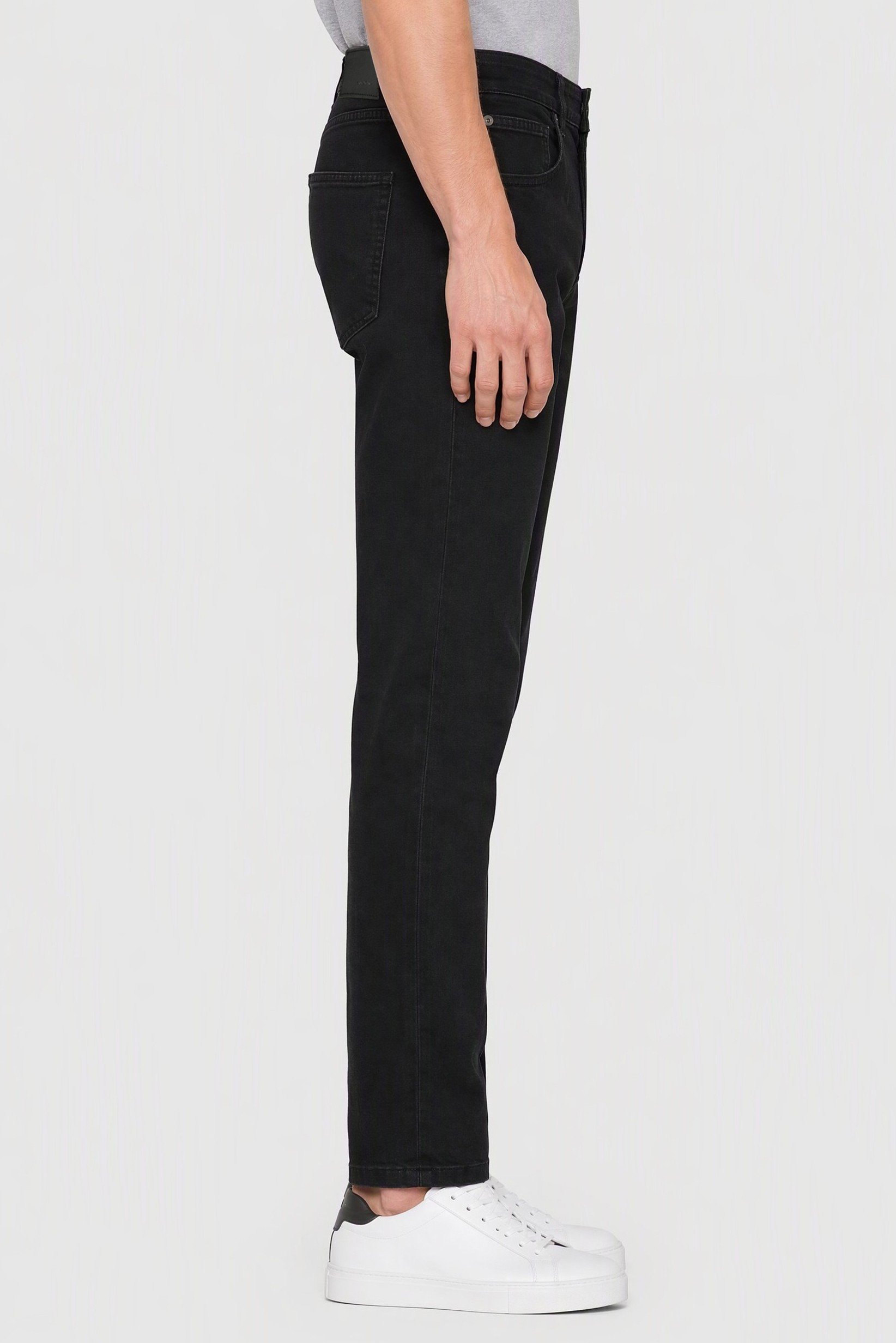 Men Regular Fit Solid Stretchable Jeans, Black