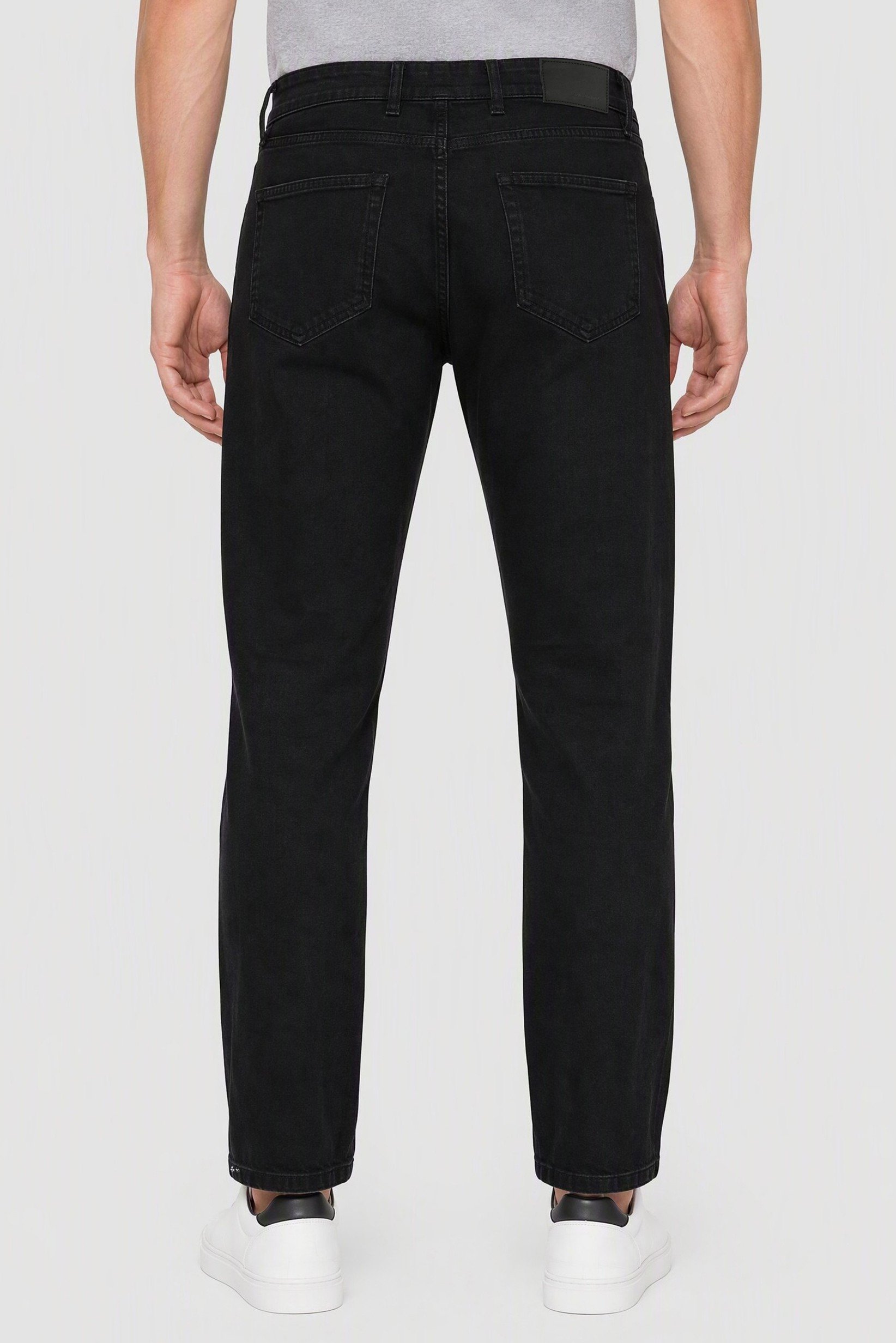 Men Regular Fit Solid Stretchable Jeans, Black