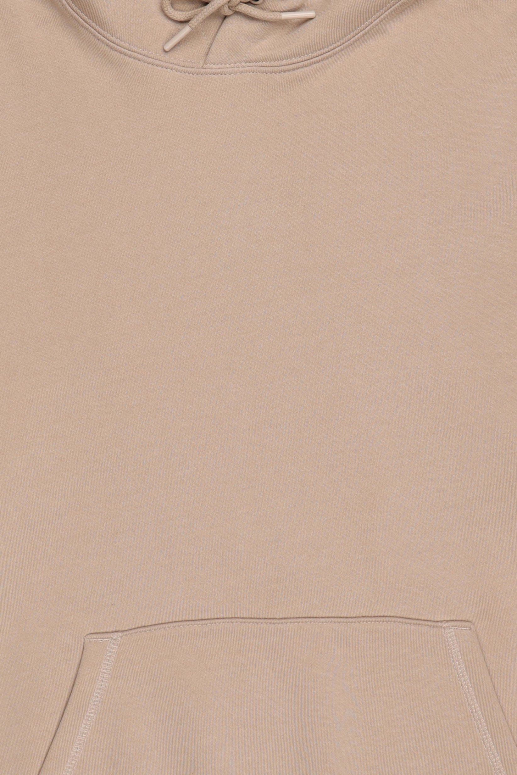 Men Long Sleeve Solid Hoodie, Dark Beige