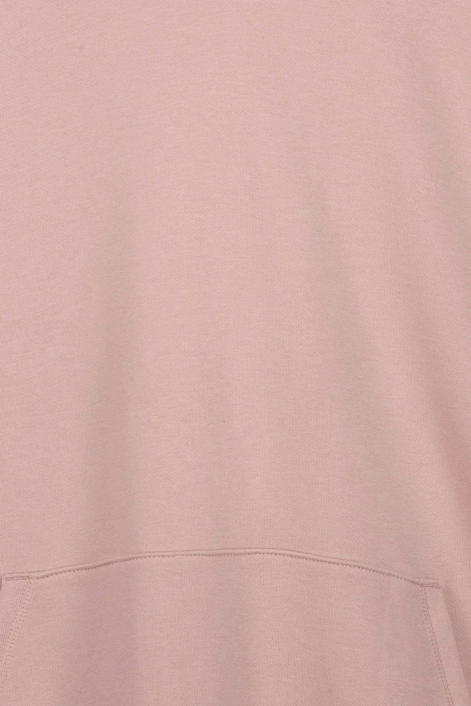 Men Long Sleeve Solid Hoodie, Dusty Pink