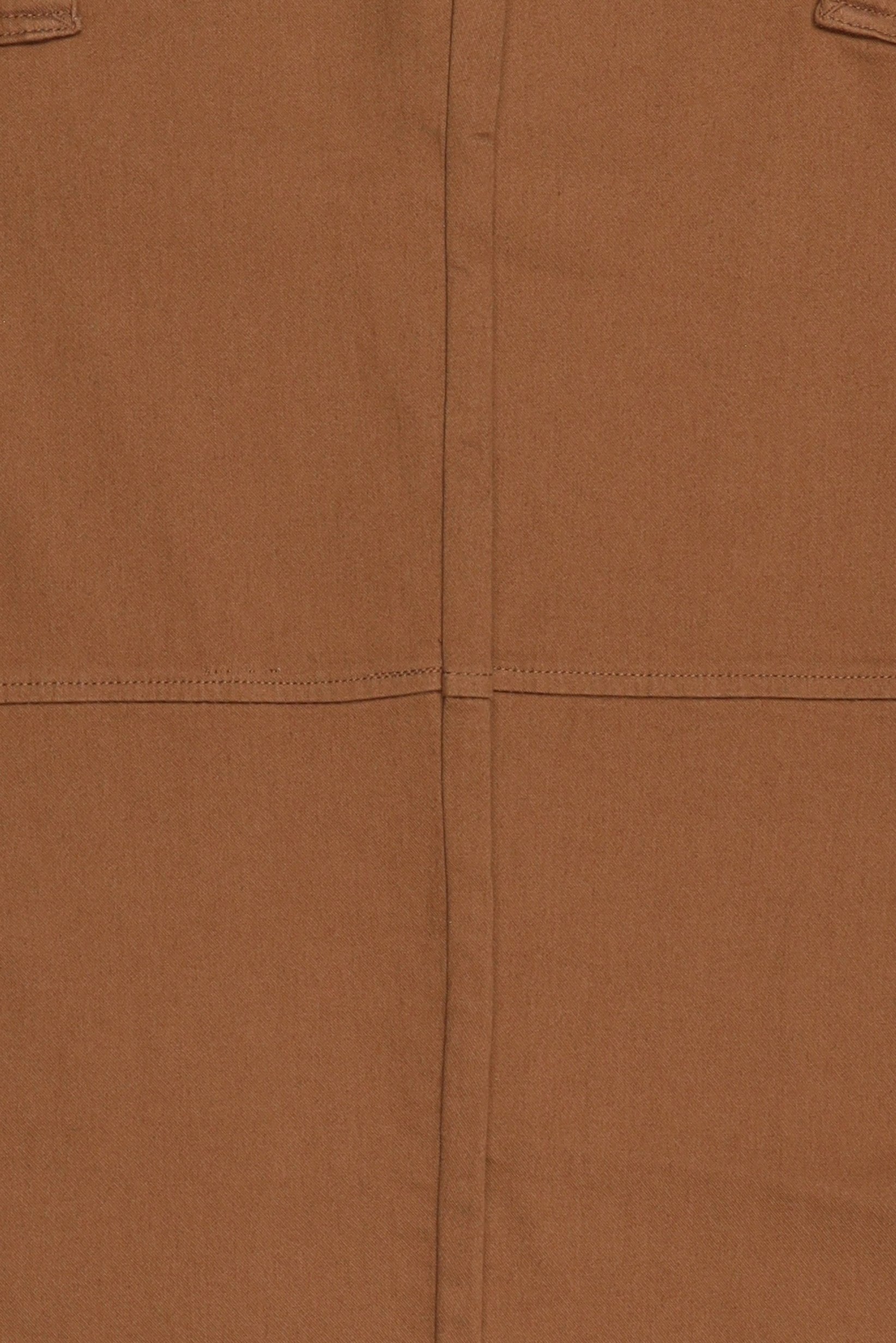 Men Stretch Fit Solid Cargo Pants, Brown
