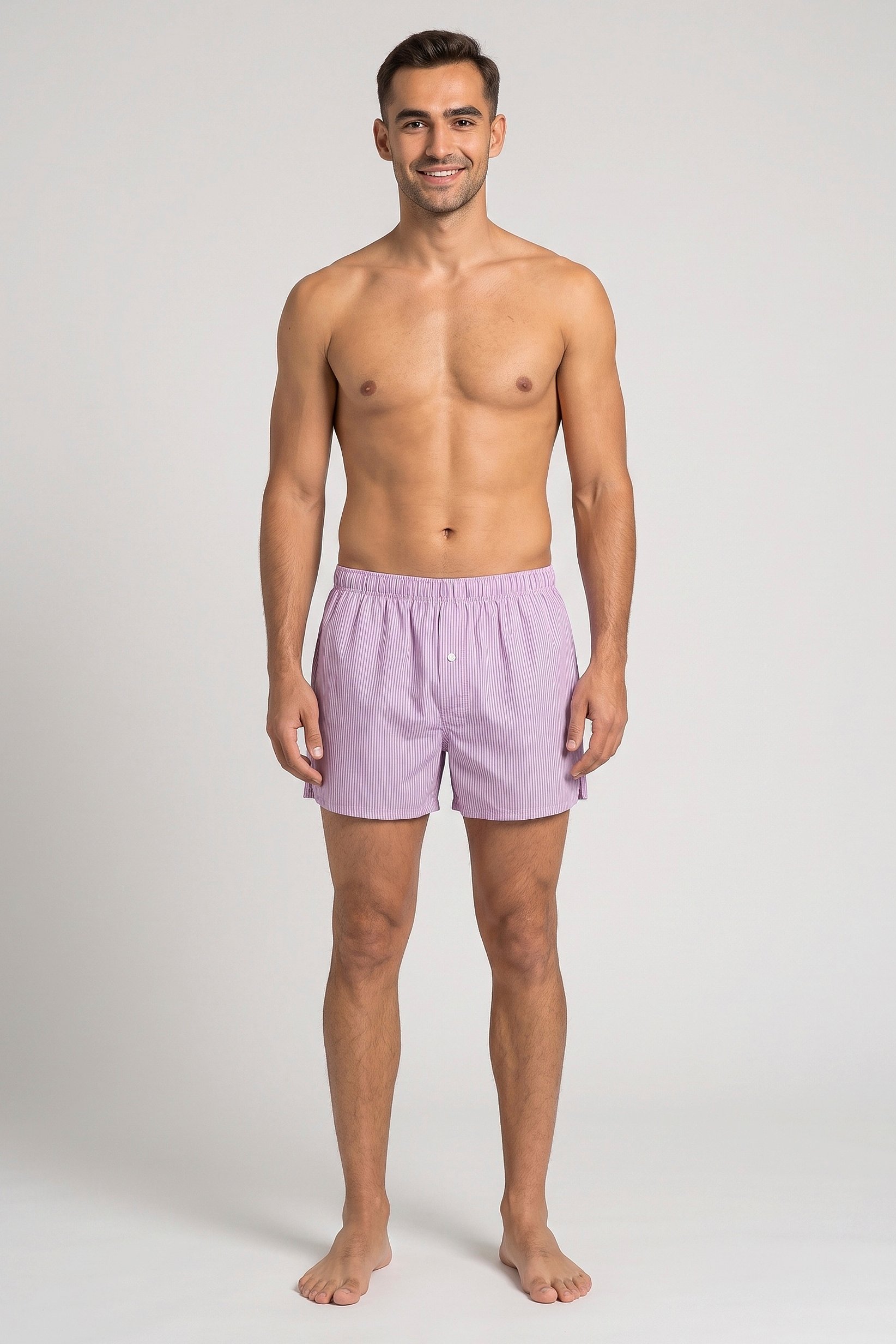 Men Stripe Pull On Boxer, Multicolor
