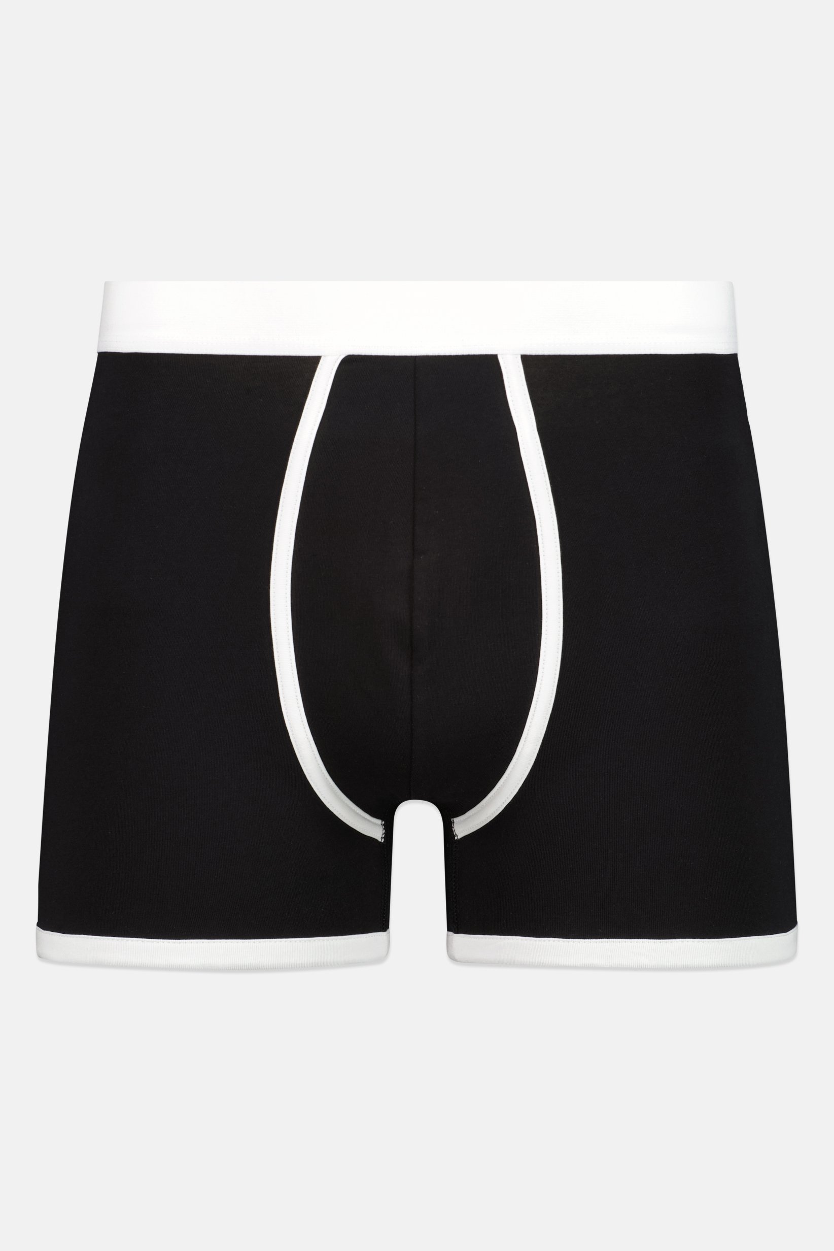 Men Pull On Solid Boxer, Black