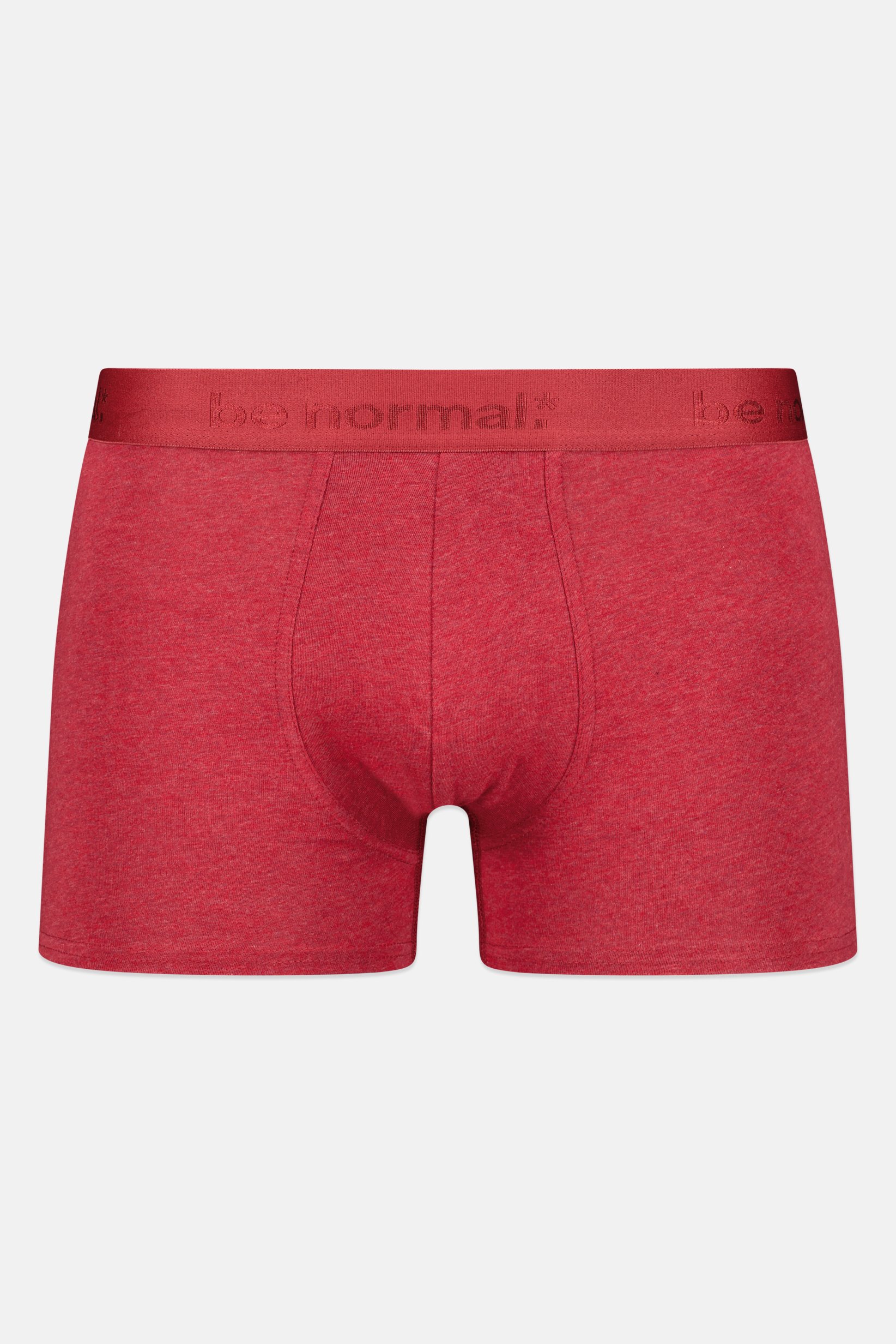 Men Solid Pull On Boxer, Dark Red