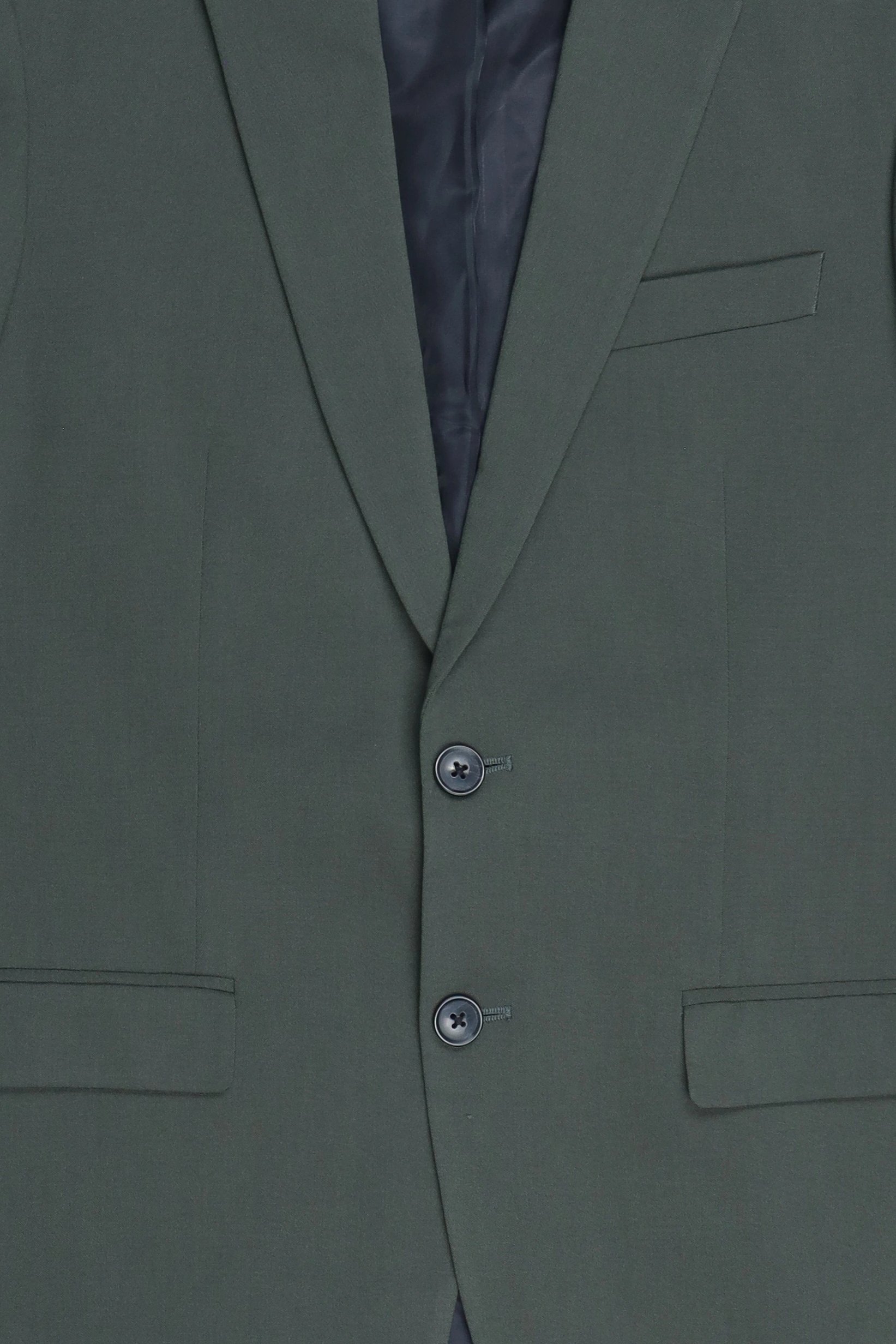 Men Slim Fit Solid Casual Blazer, Olive
