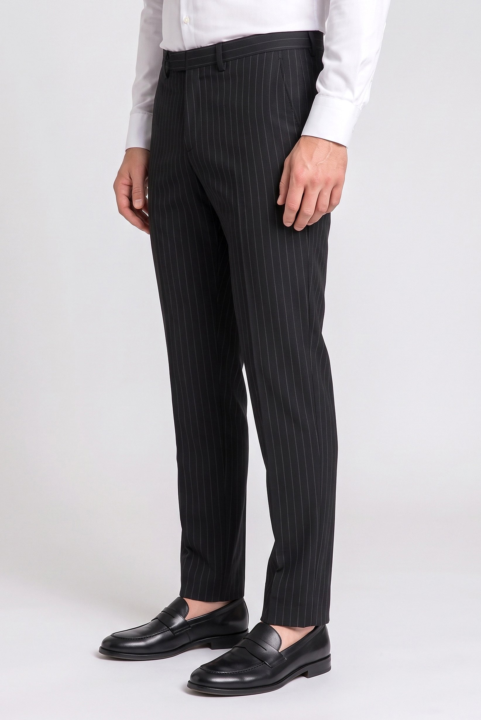 Men Slim Fit Stripe Dress Pants, Multicolor