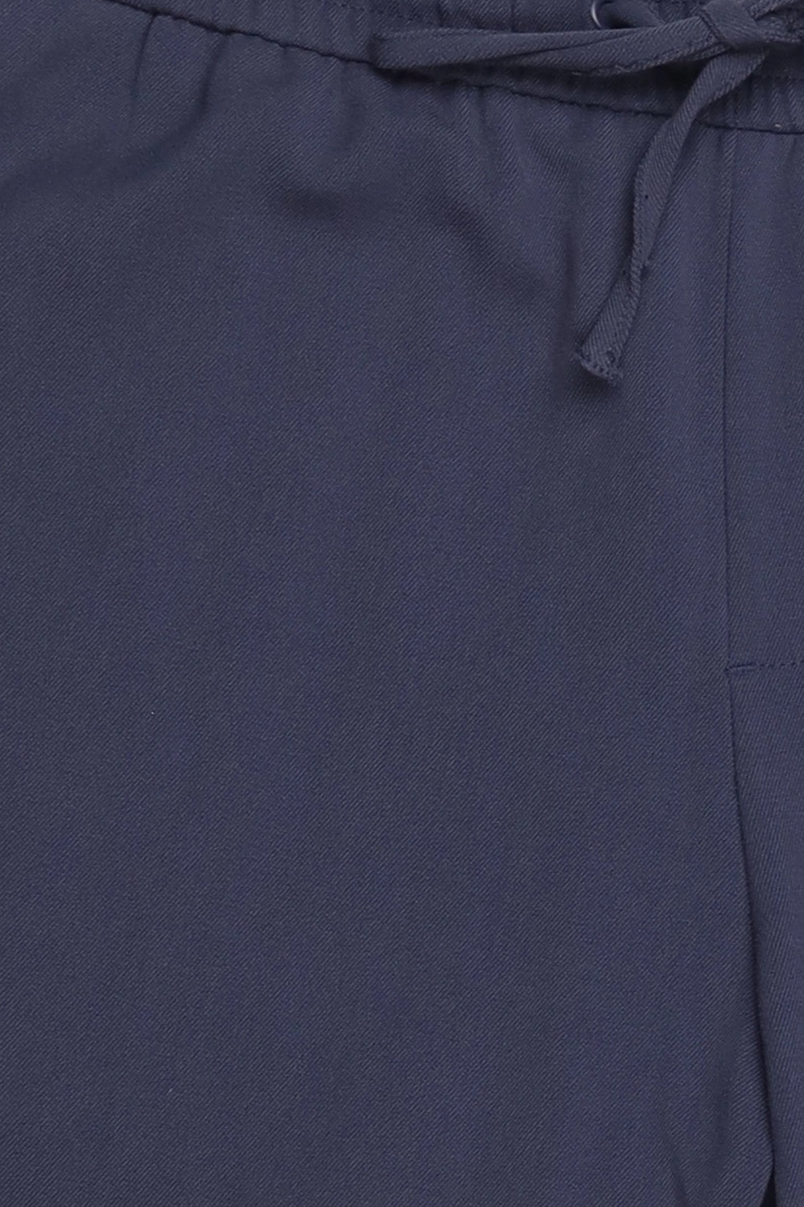 Men Regular Fit Solid Straight Leg Pants, Slate Blue