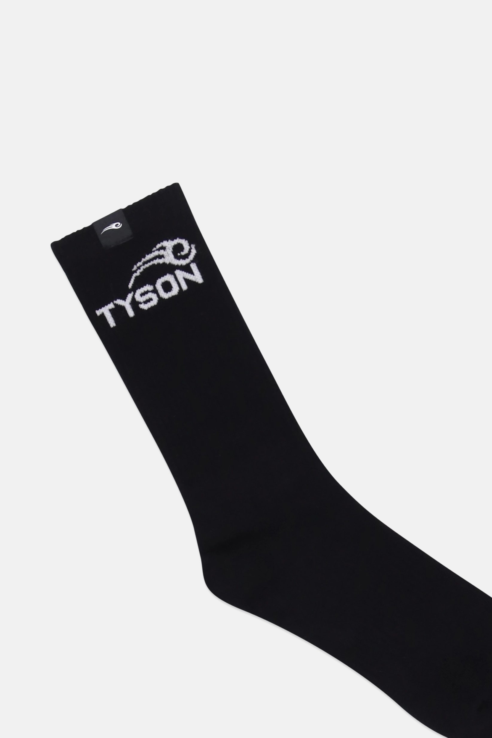 Celio x Tyson Men Brand Logo Crew Socks, Black