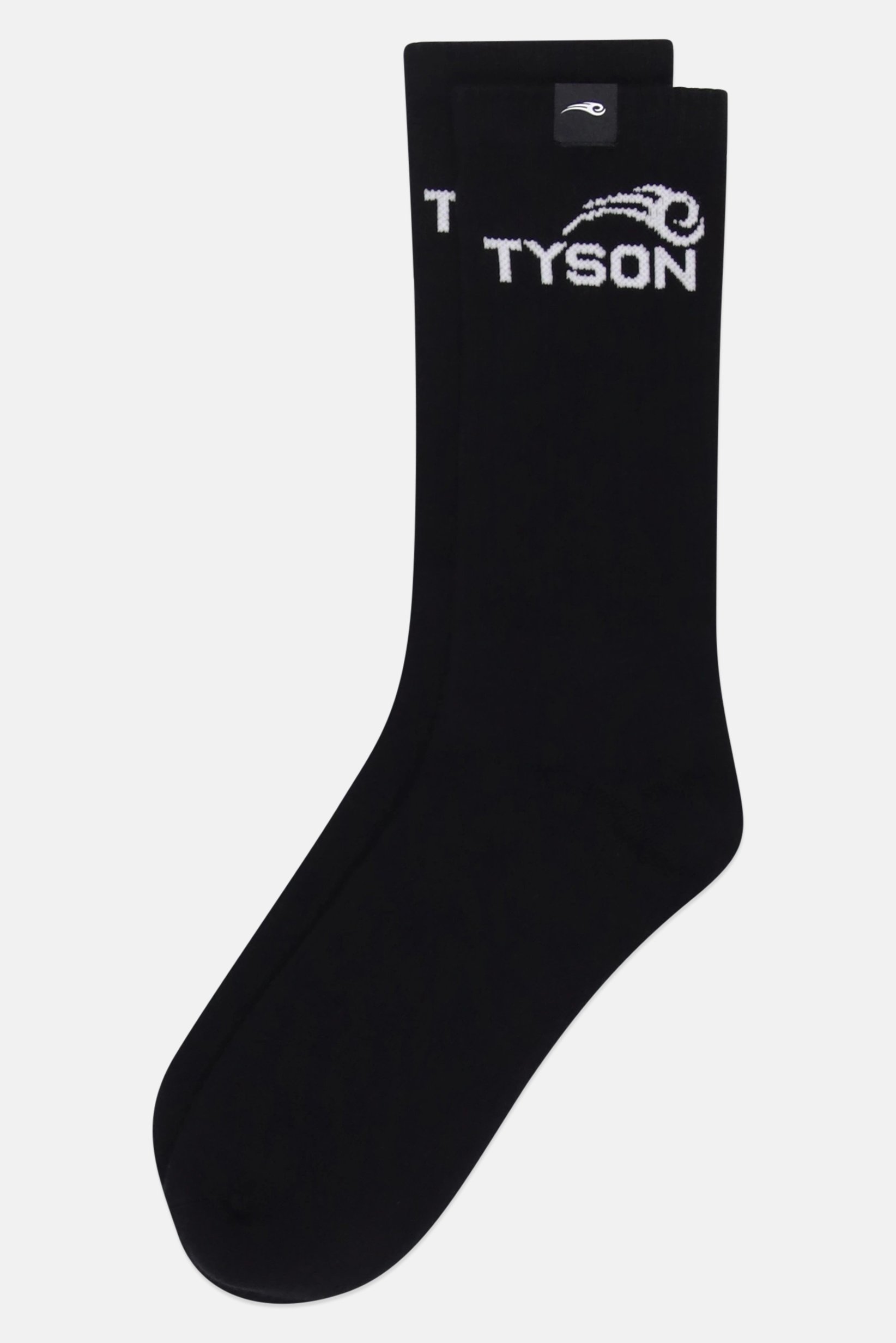 Celio x Tyson Men Brand Logo Crew Socks, Black