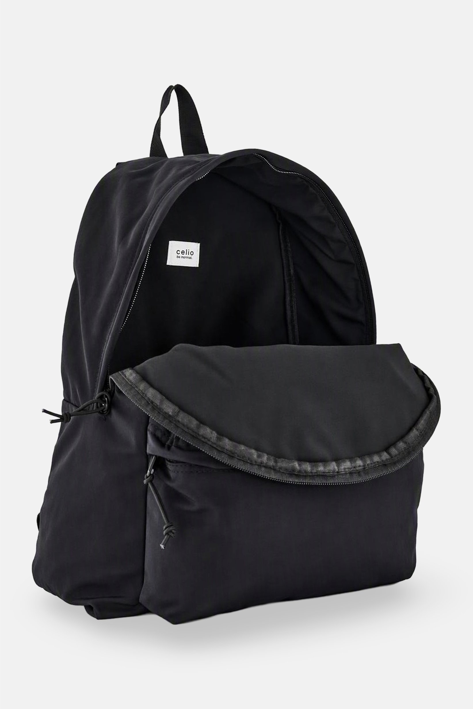 Women Plain Backpack, Black