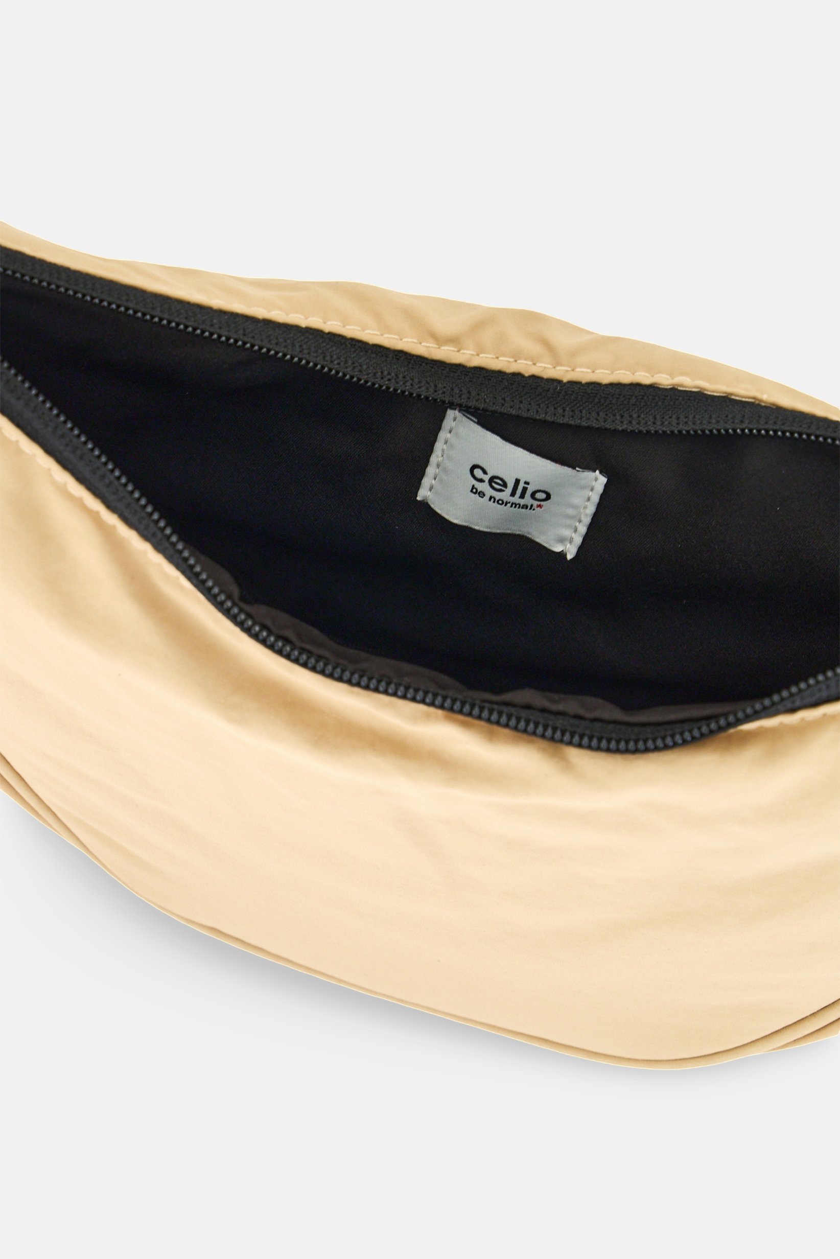 Men Plain Cross Body Bag, Beige