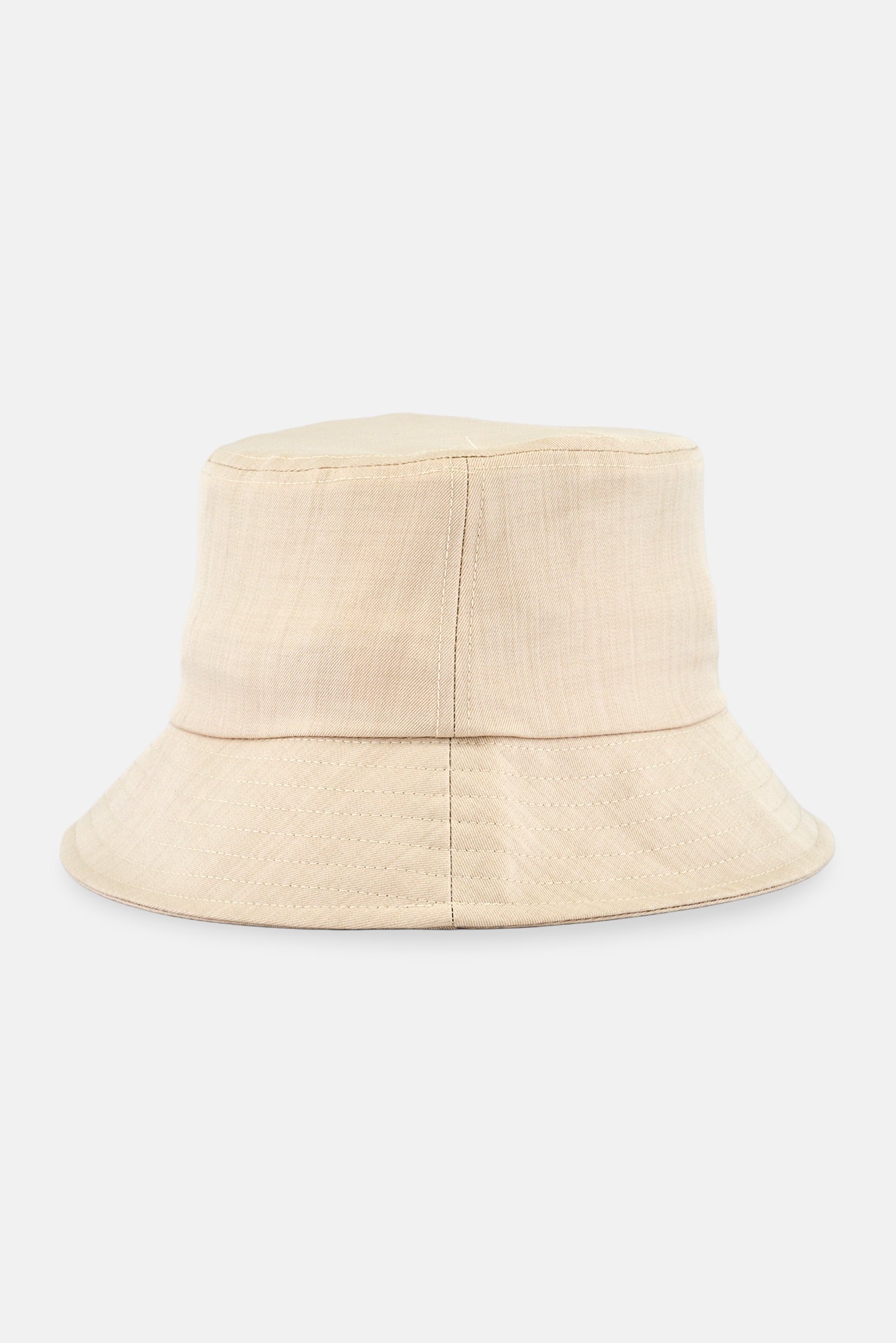 Men Plain Bucket Hat, Beige