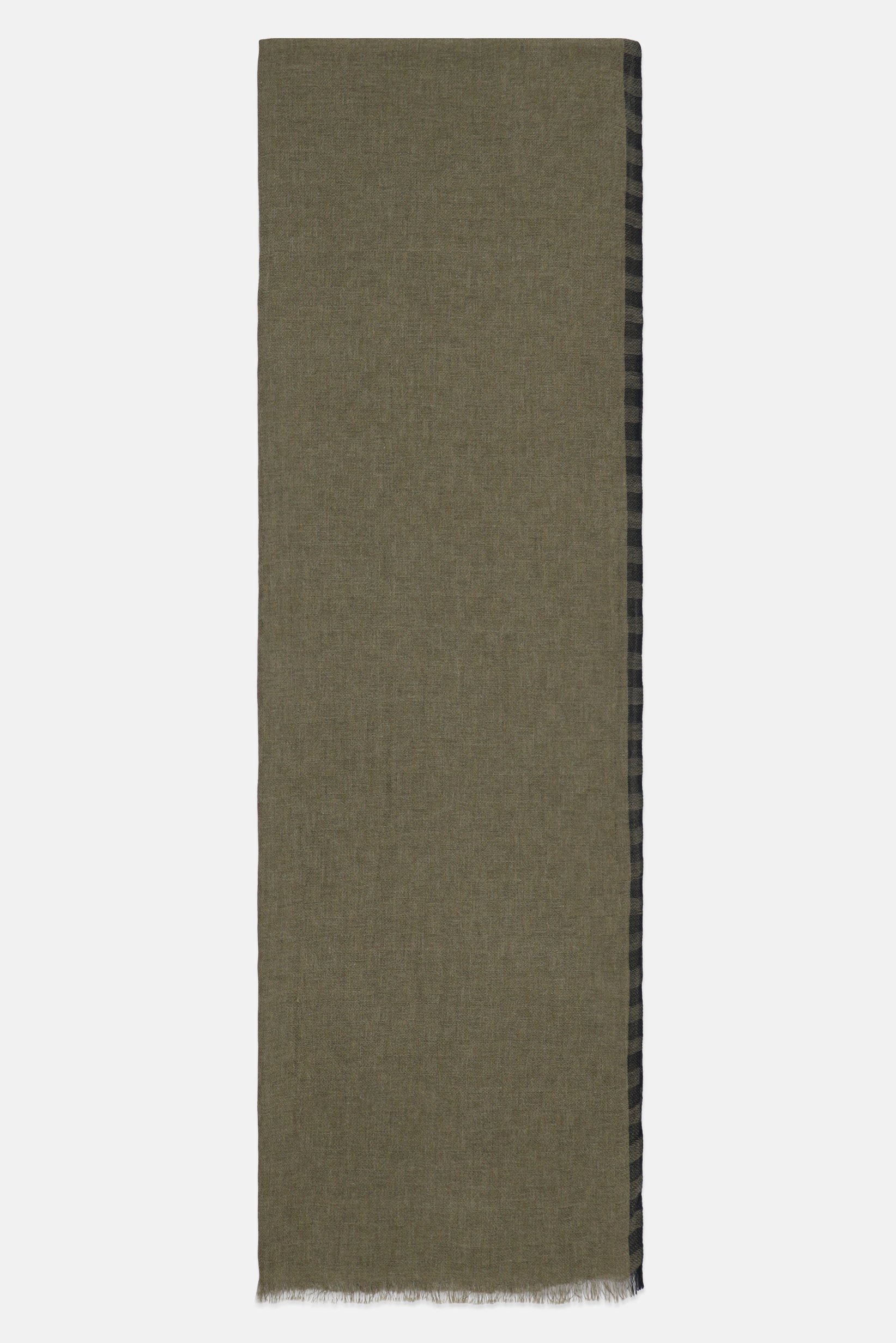 Men Textured Scarf, Olive