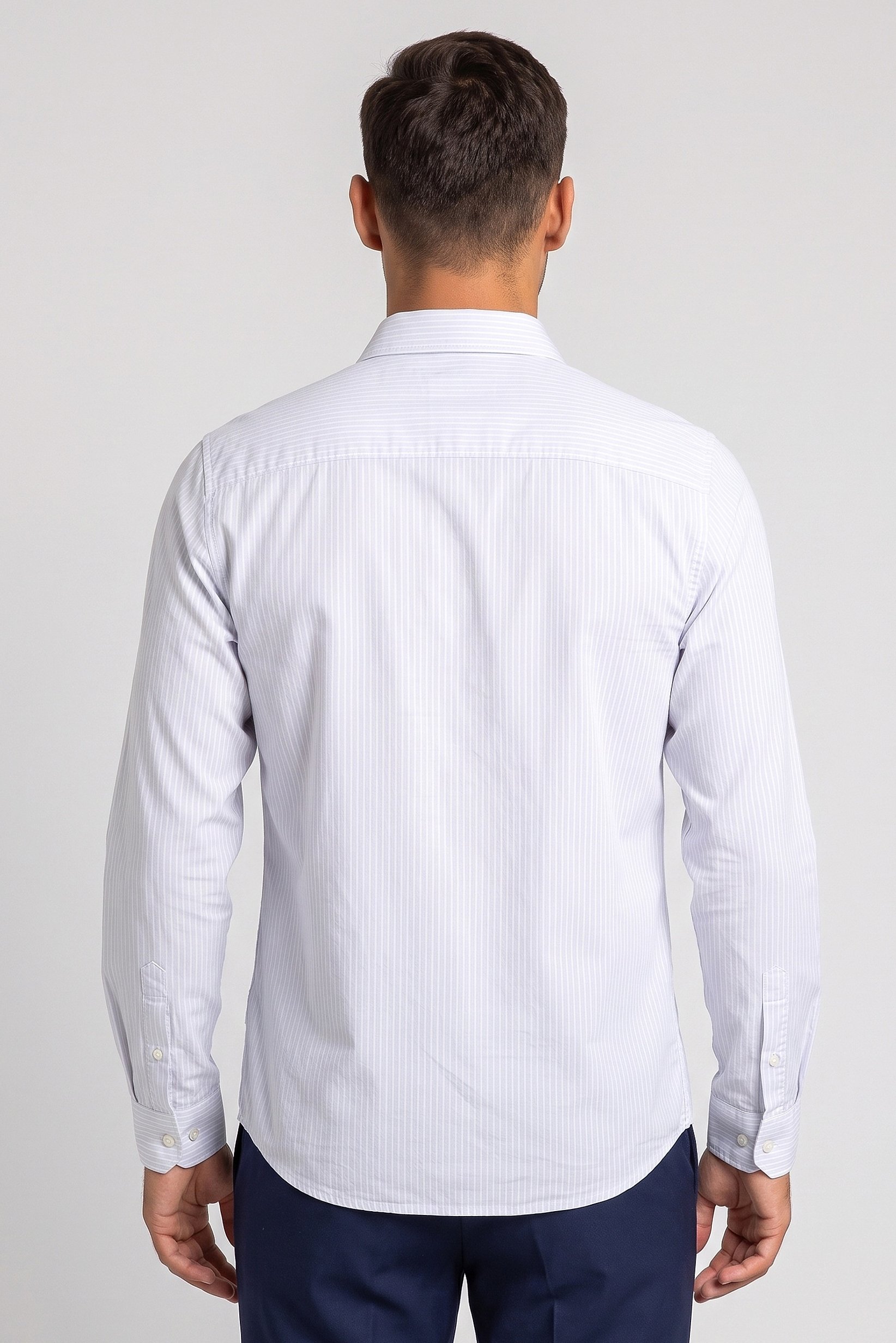 Men Regular Fit Stripe Long Sleeve Casual Shirt, Multicolor