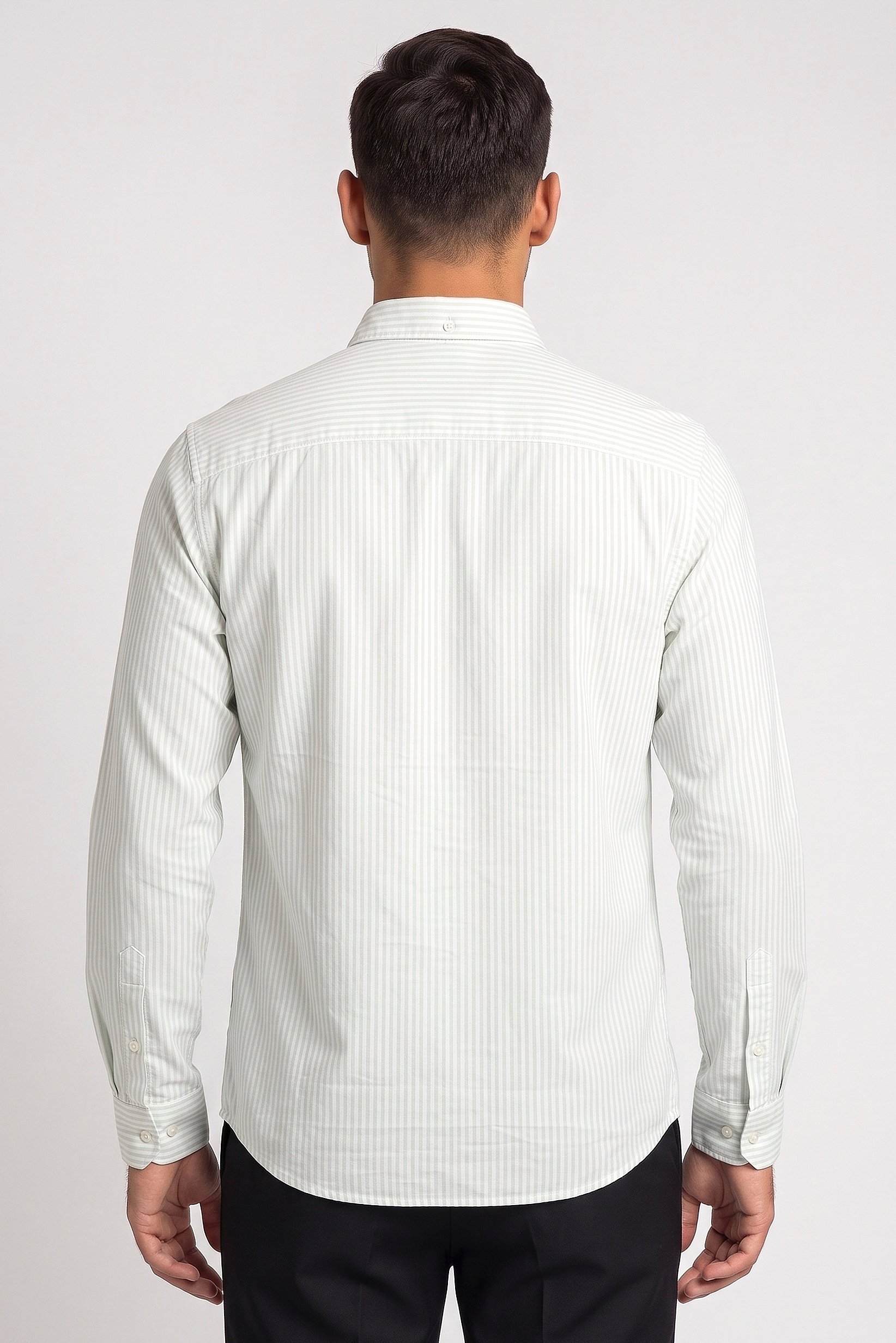 Men Regular Fit Stripe Long Sleeve Casual Shirt, Multicolor