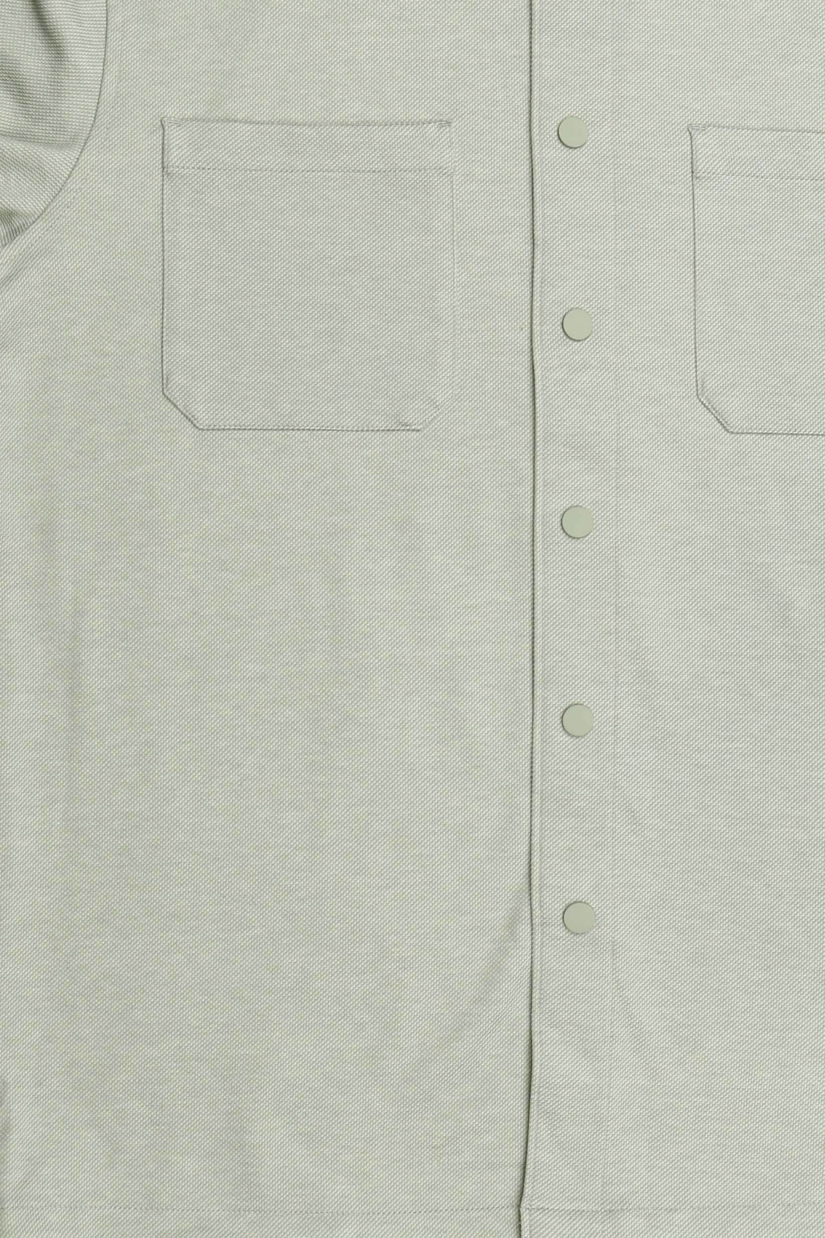 Men Regular Fit Long Sleeve Textured Casual Shirt, Sage Green