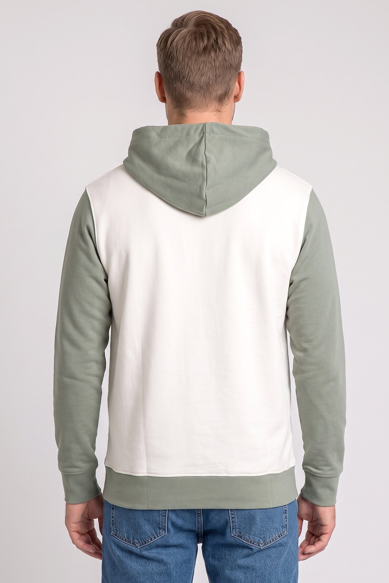Men Solid Long Sleeve Hoodie, Multicolor