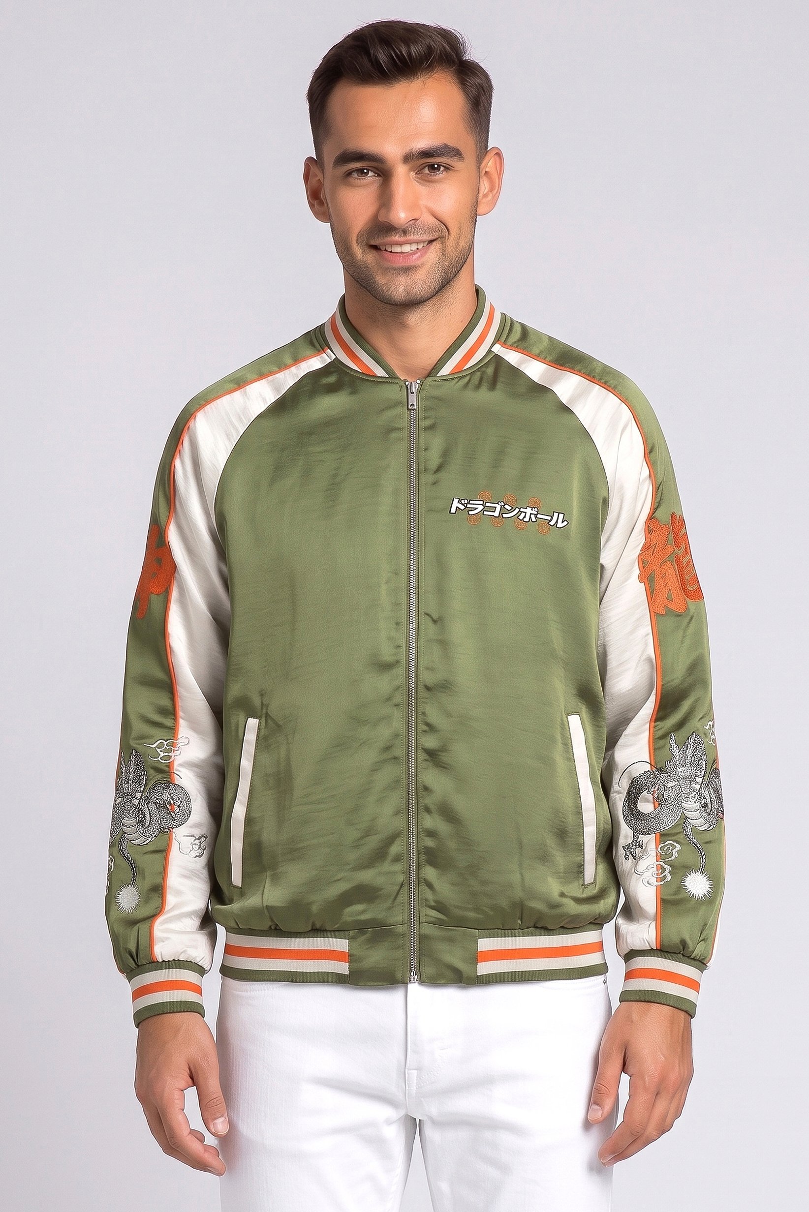 Celio x Dragon Ball Men Embroidered Jacket, Multicolor