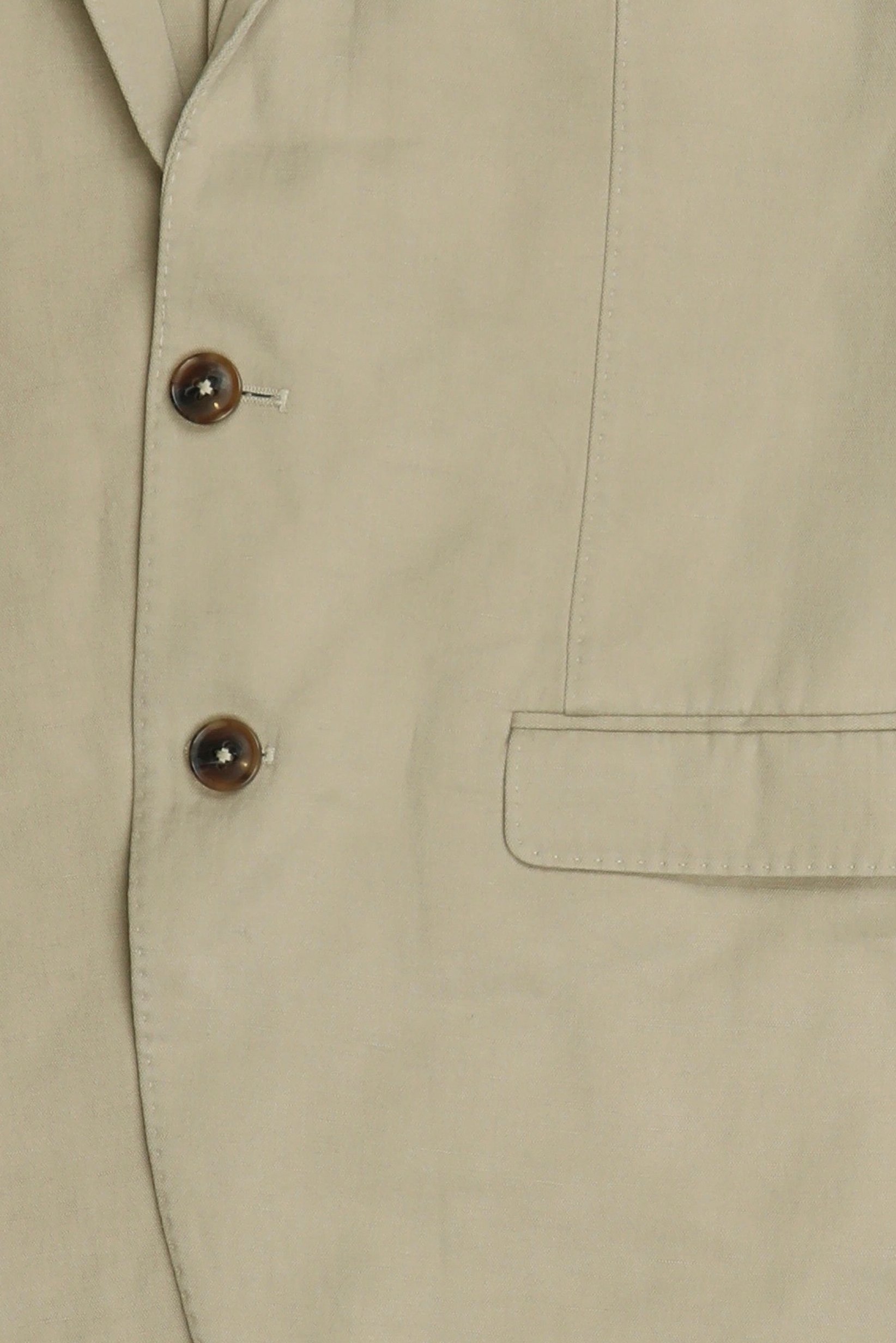 Men Slim Fit Plain Casual Blazer, Beige