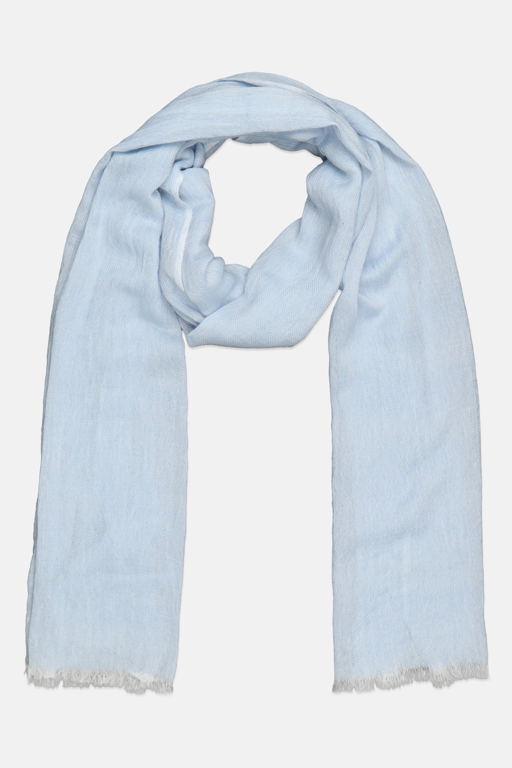 Men Textured Scarf, Light Blue