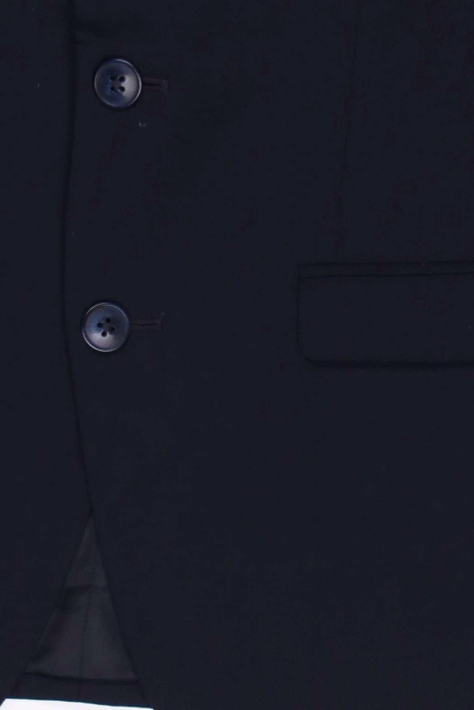 Men Regular Fit Plain Casual Blazer, Navy
