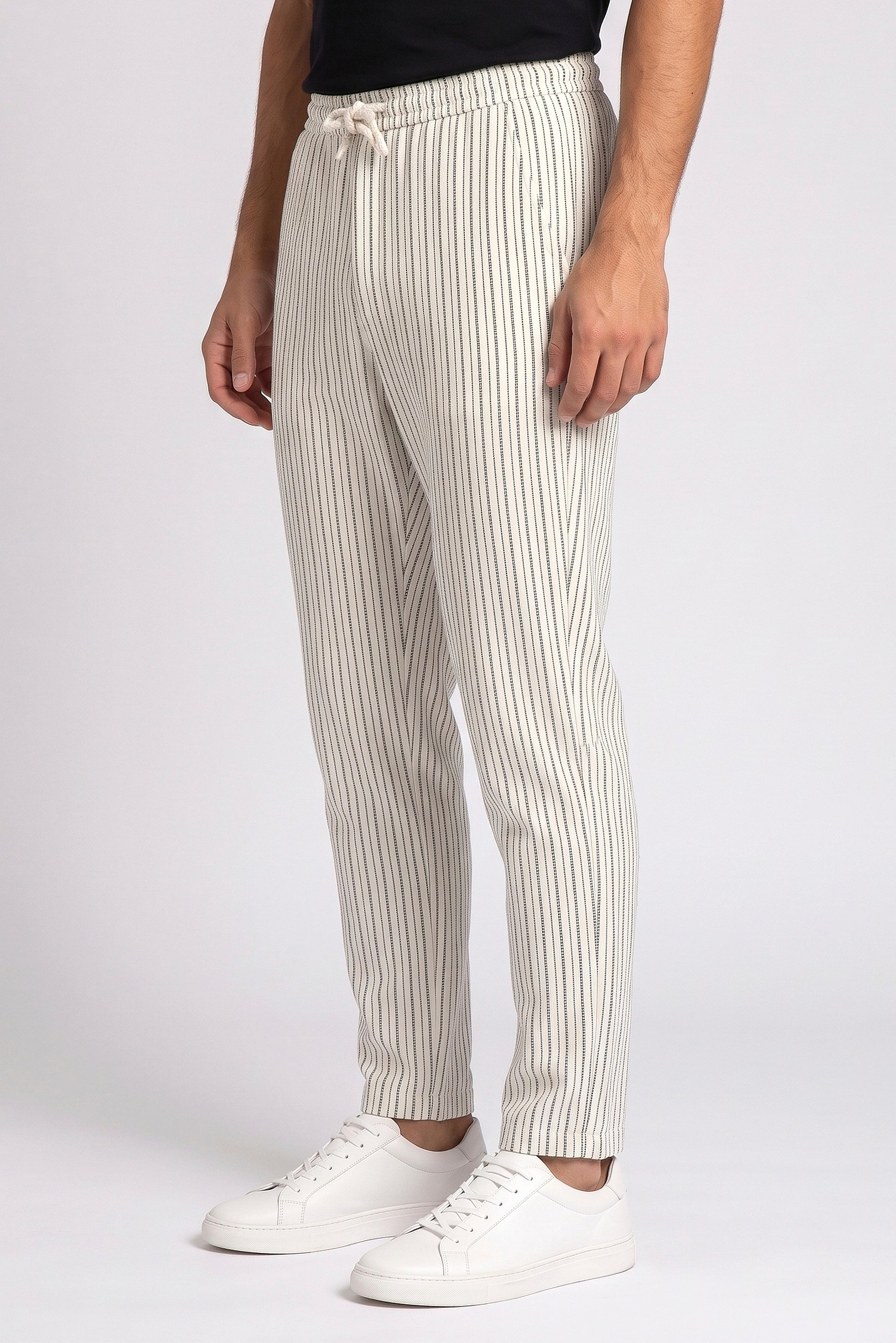Men Comfort Fit Stripe Straight Leg Pants, Multicolor