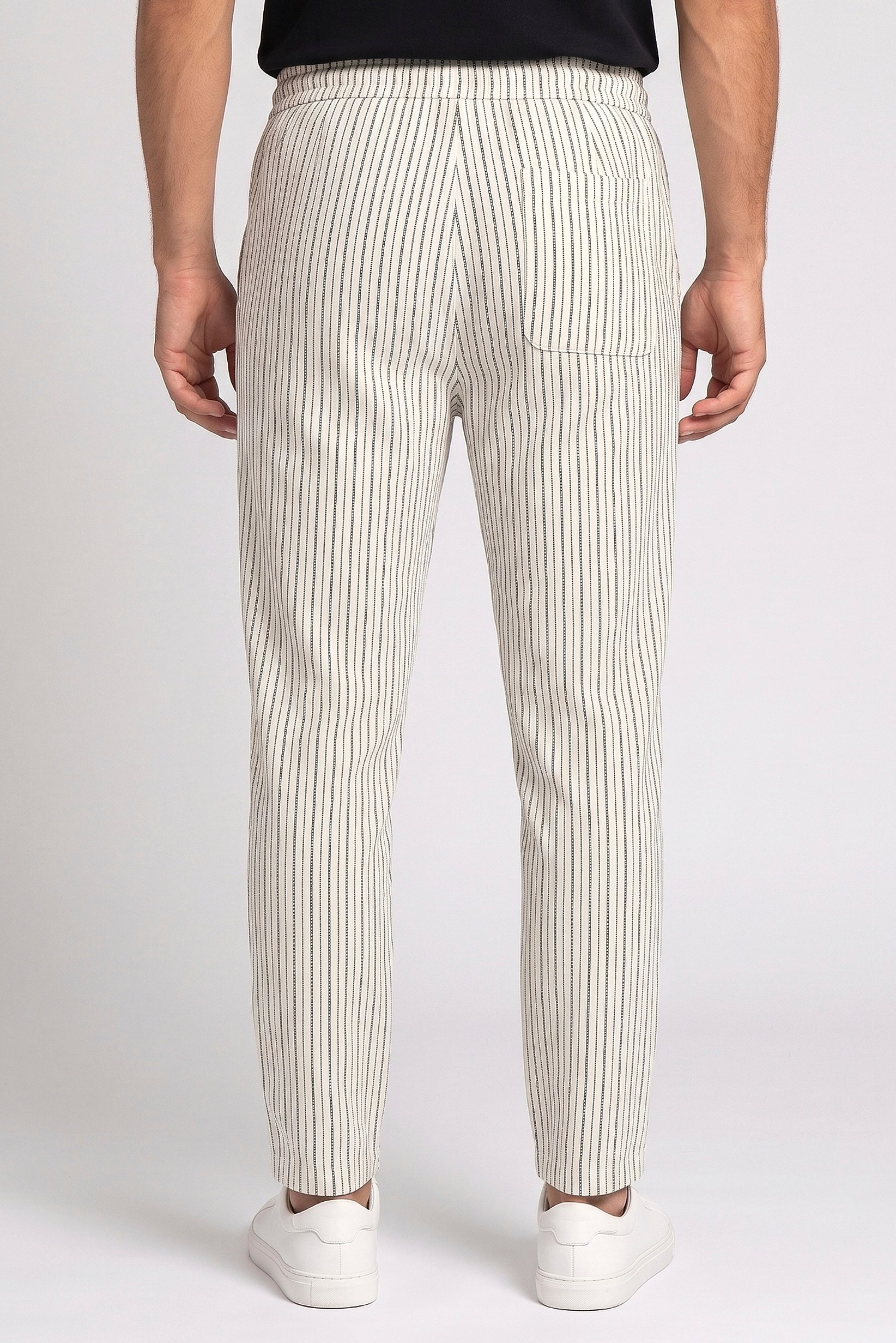Men Comfort Fit Stripe Straight Leg Pants, Multicolor