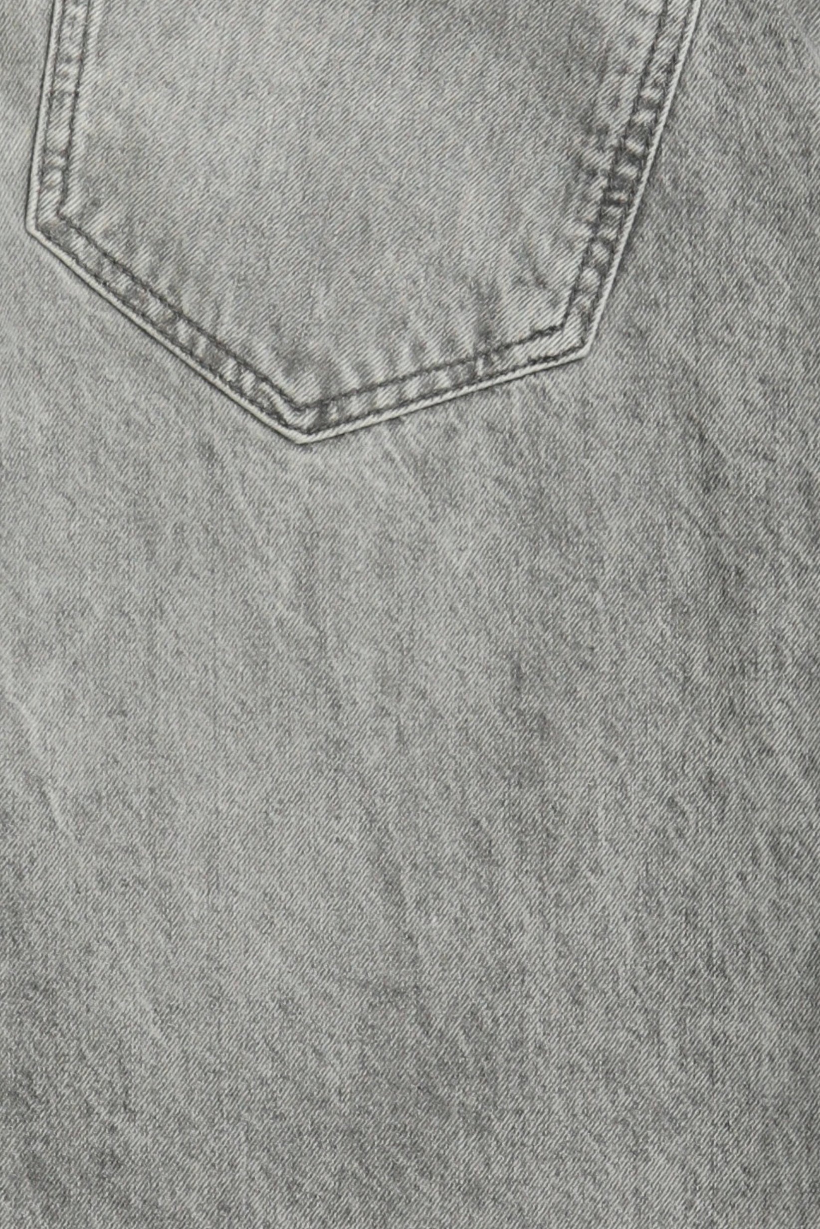 Men Baggy Fit Washed Non Stretchable Jeans, Light Grey