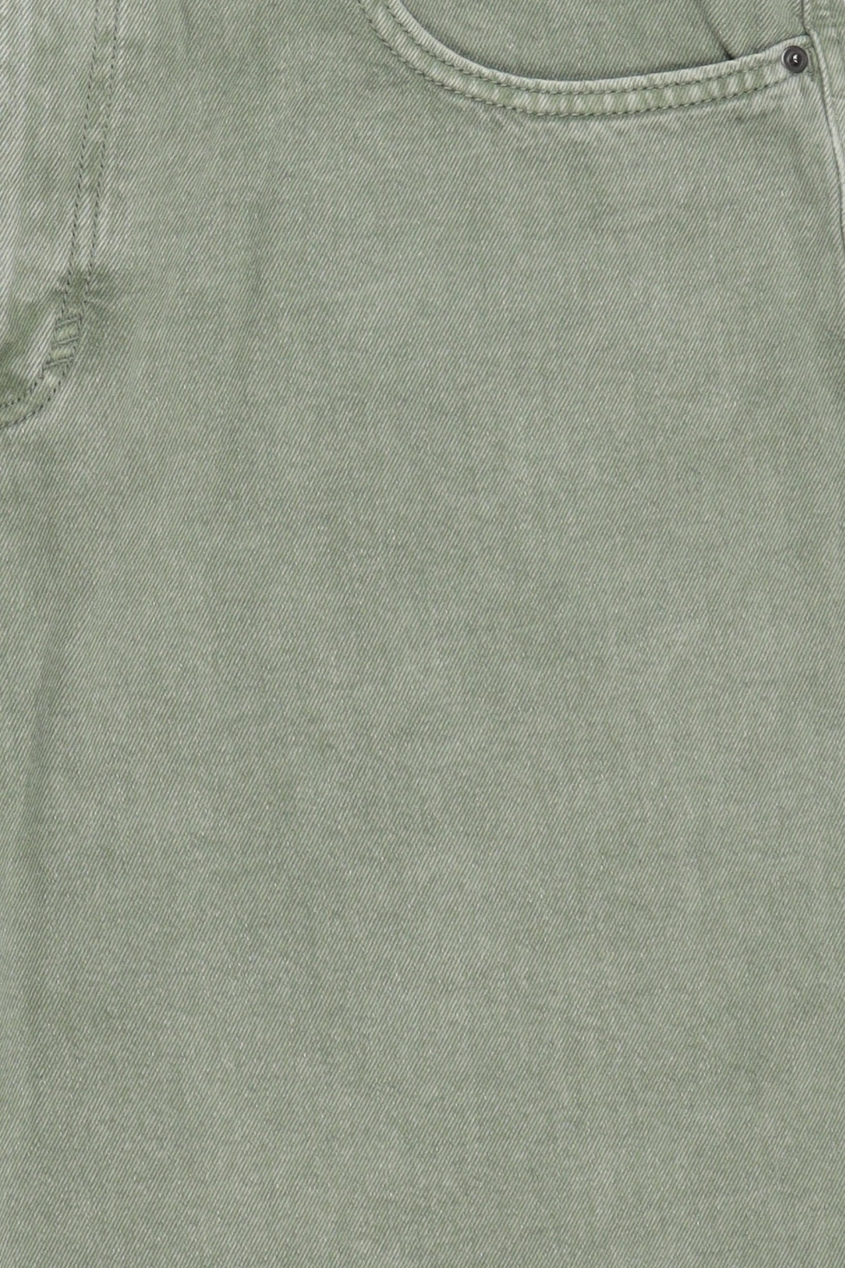 Men Solid Long Denim Shorts, Sage Green