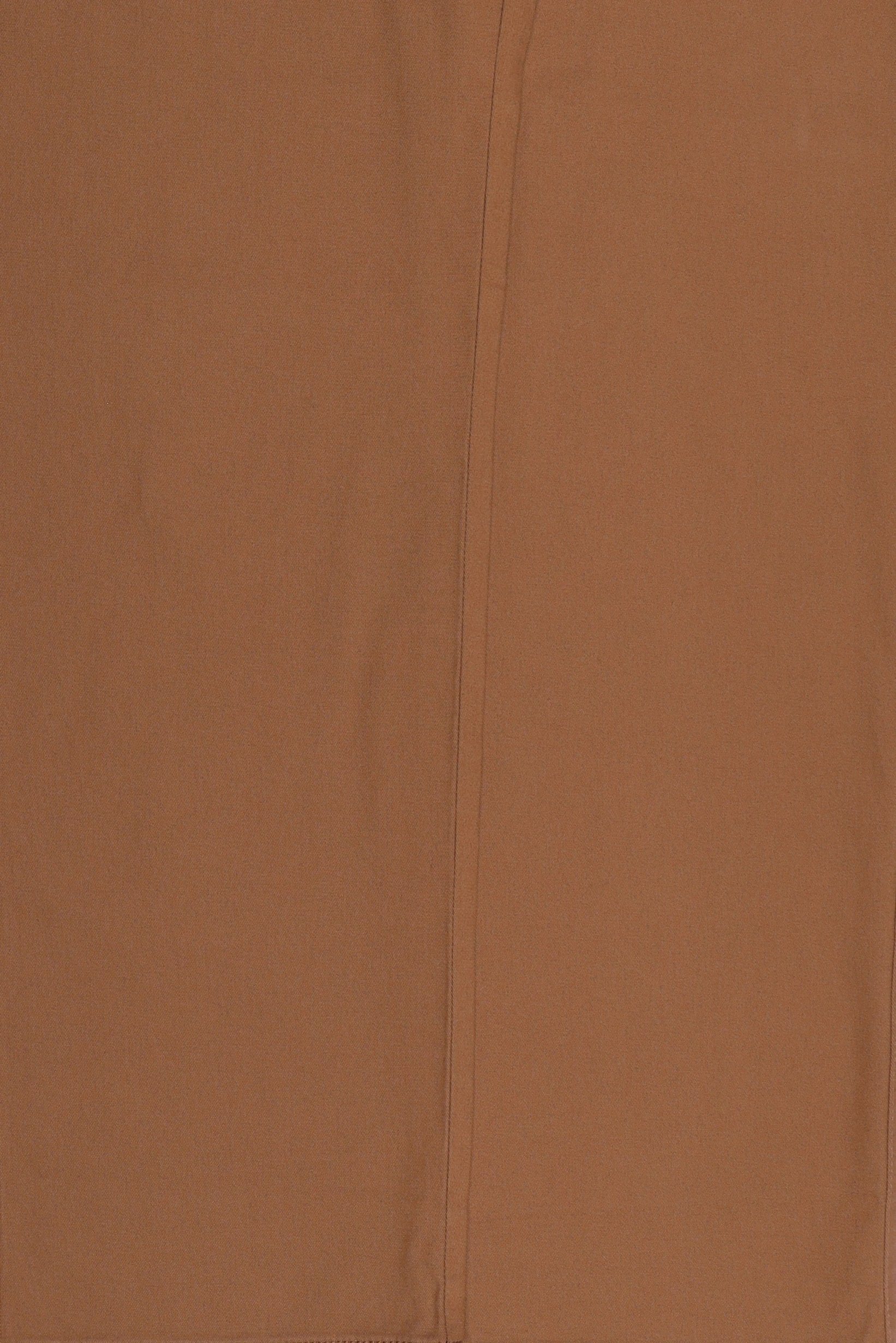Men Regular Fit Solid Chino Pants, Dark Tan