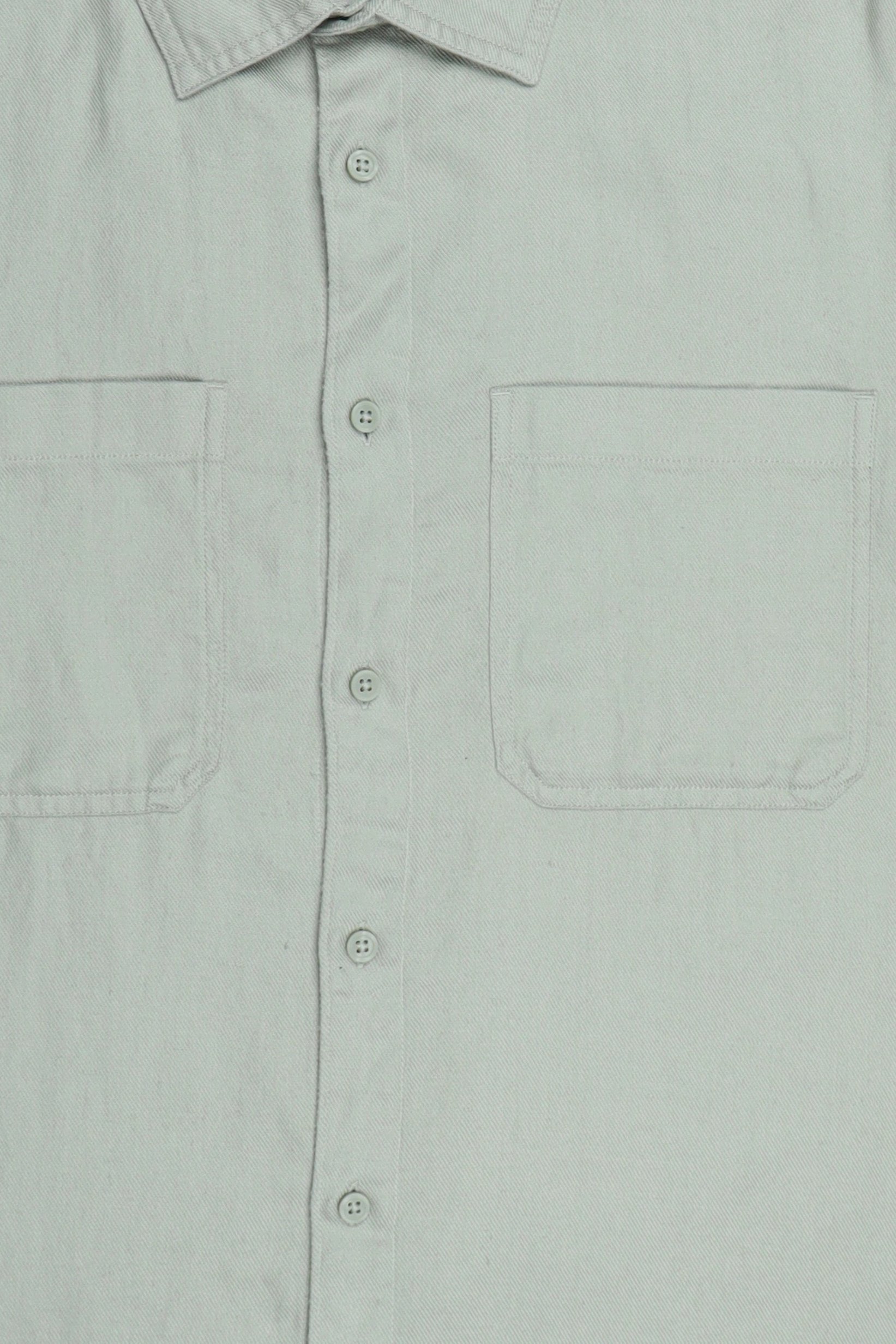 Men Regular Fit Plain Long Sleeve Casual Shirt, Sage Green