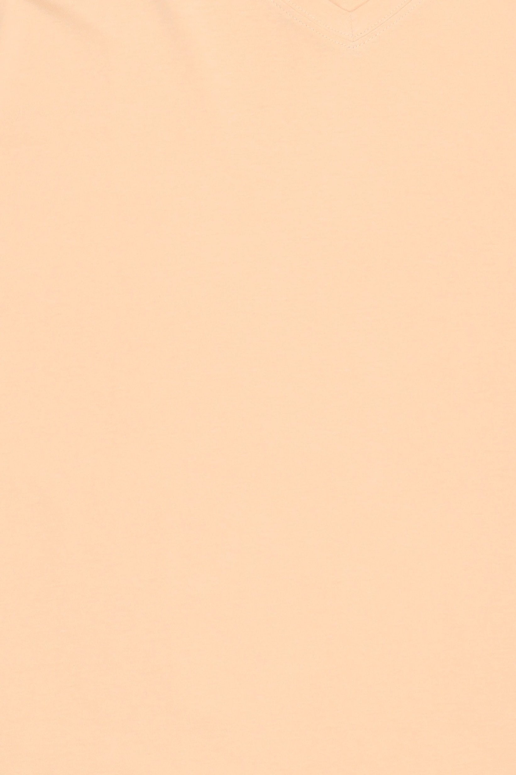 Men V-Neck Short Sleeve Plain T-Shirt, Peach