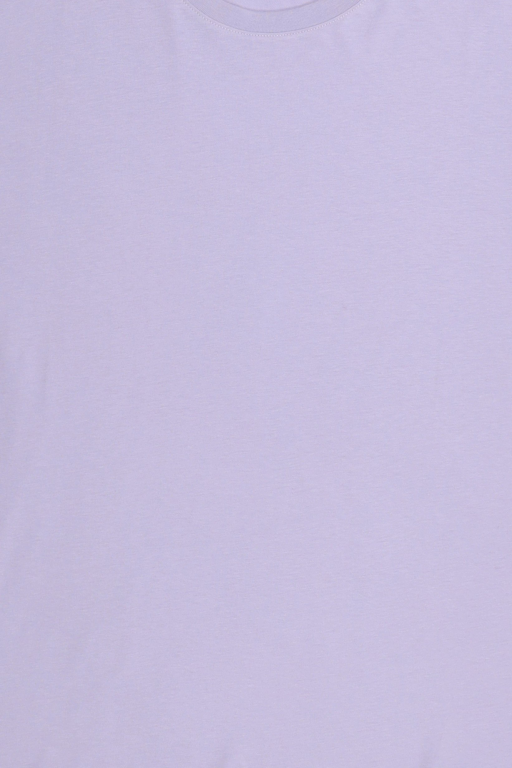 Men Crew Neck Short Sleeve Solid T-Shirt, Lavender