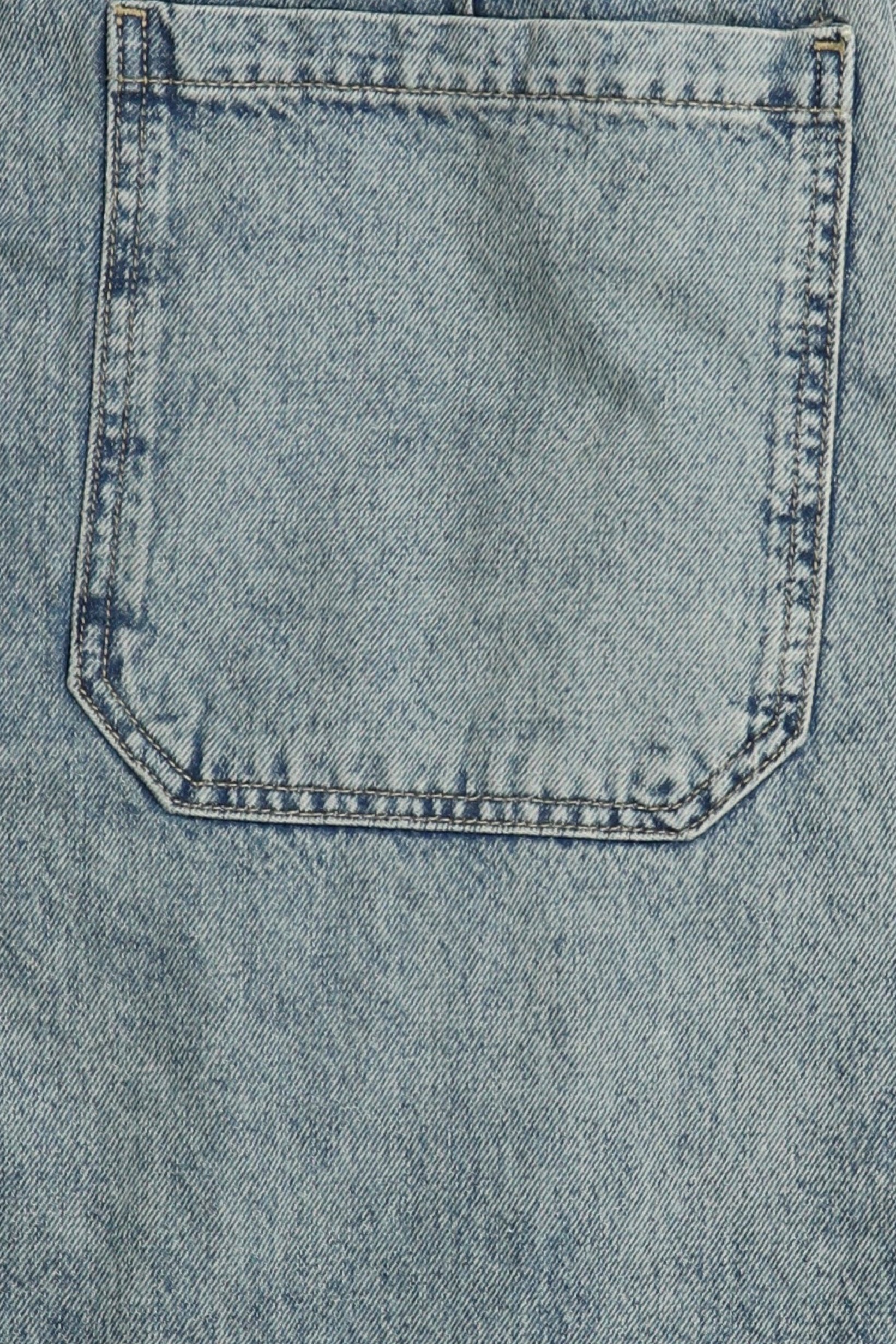 Men Skater Fit Washed No Stretch Jeans, Blue