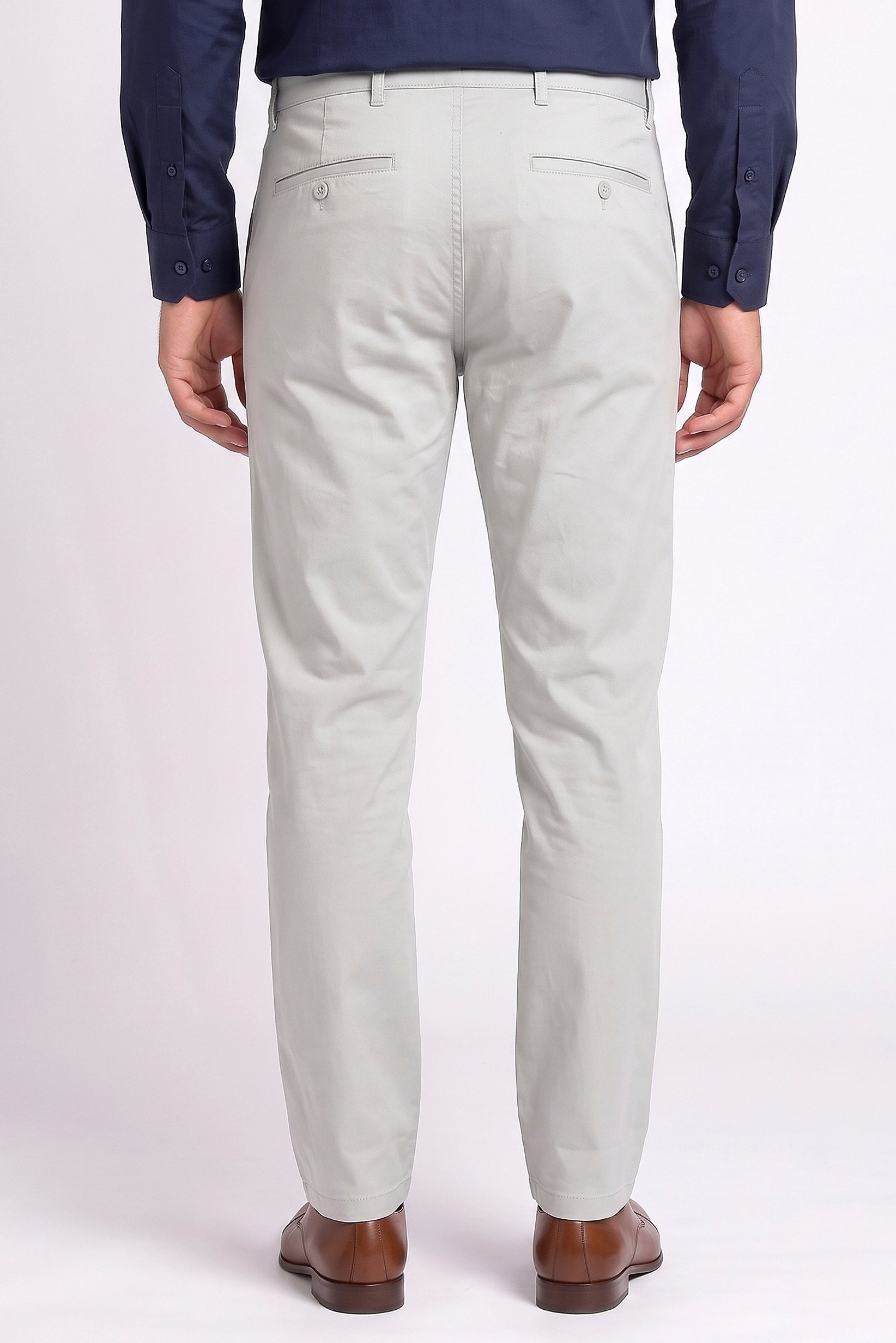 Men Straight Fit Solid Chino Pants, Light Mint