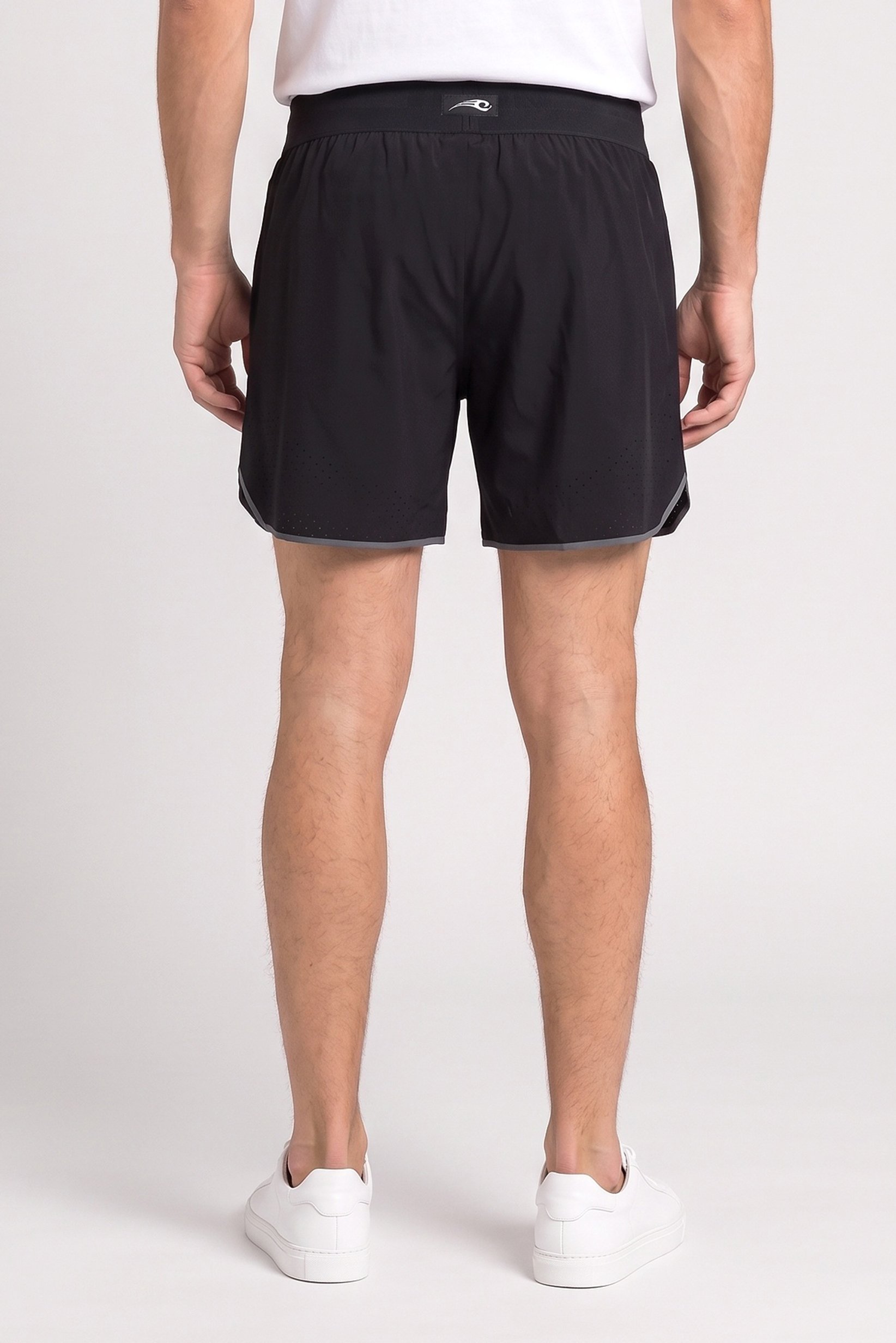 Celio x Tyson Men Brand Logo Basic Shorts, Black
