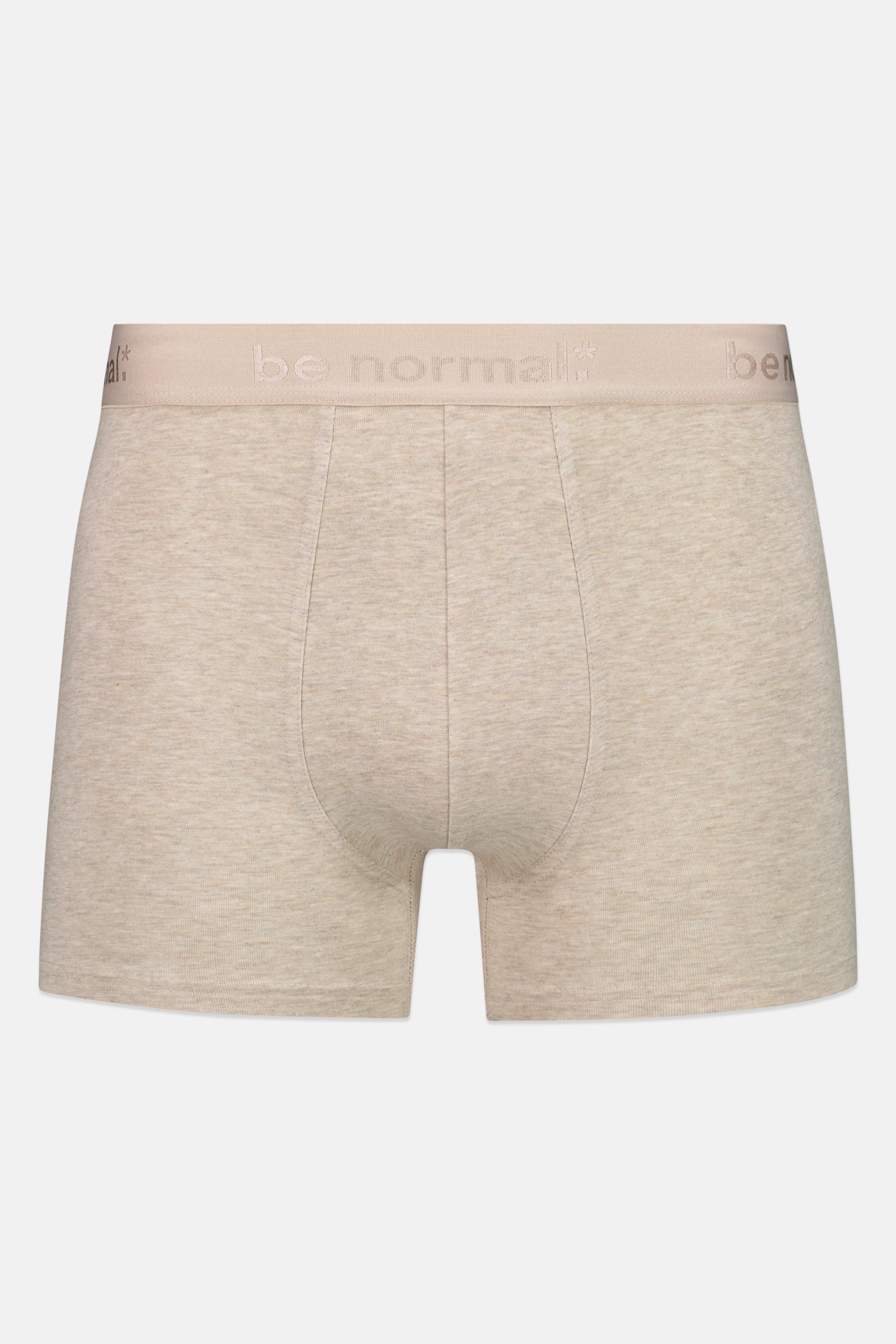 Men Brand Logo Pull On Boxer, Beige