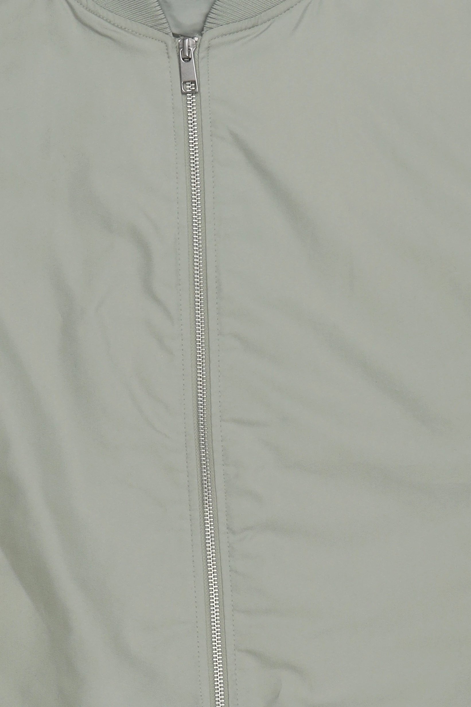 Men Solid Bomber Jacket, Light Green