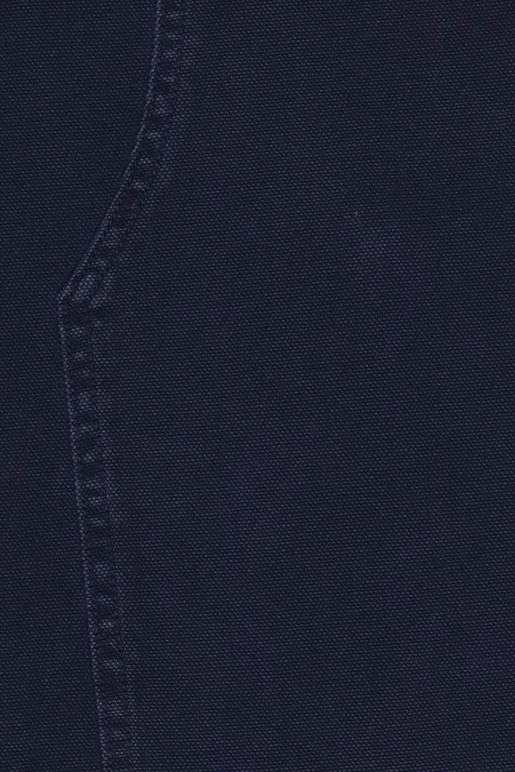 Men Baggy Fit Solid Cargo Pants, Navy Blue