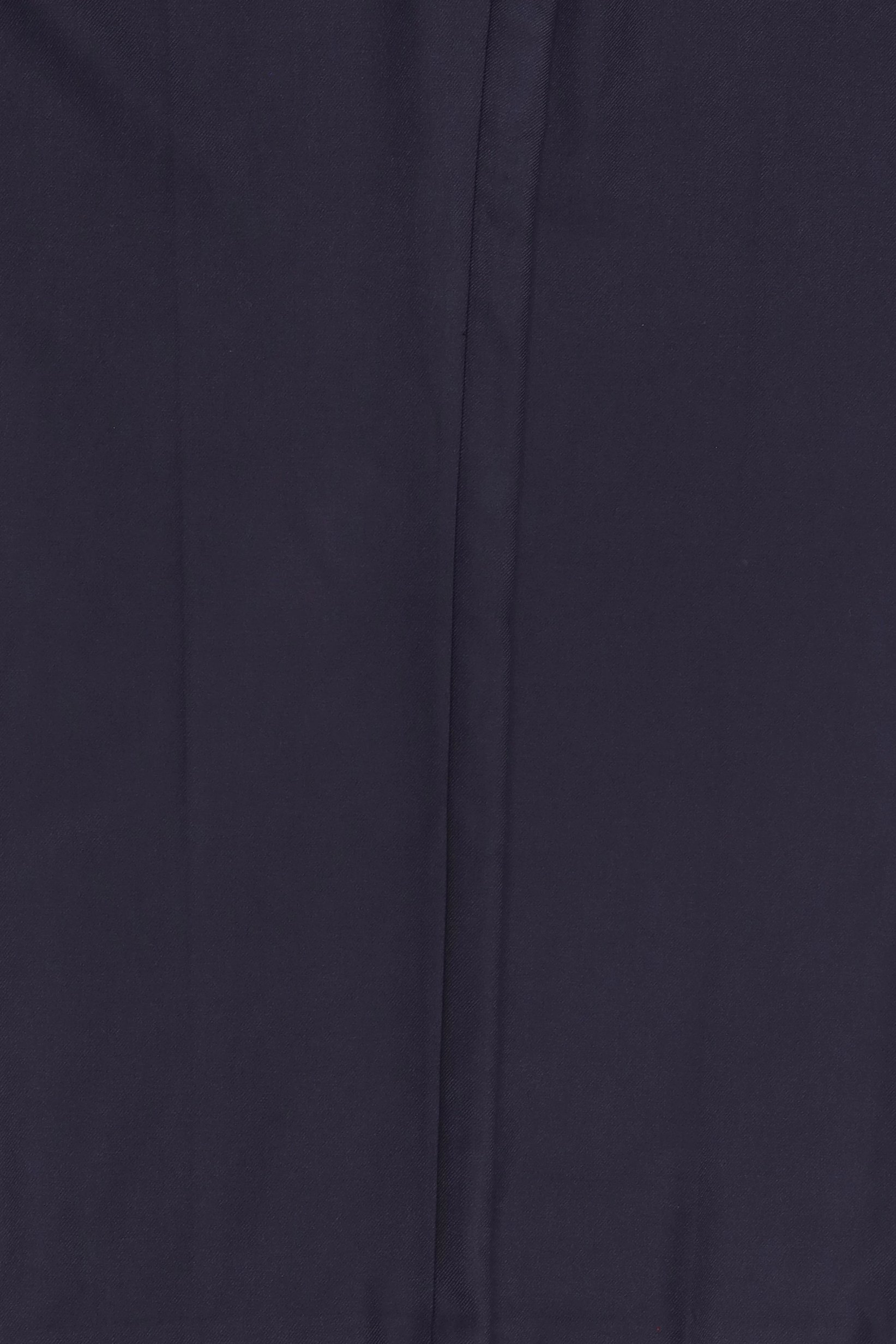 Men Regular Fit Solid Straight Leg Pants, Deep Navy