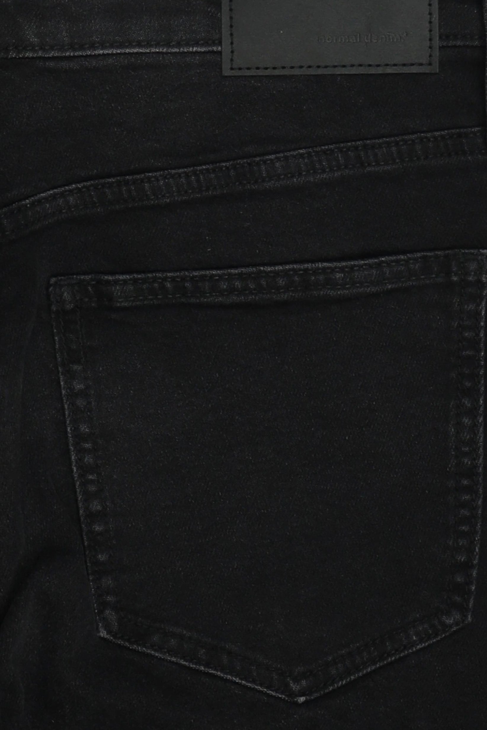 Men Loose Fit Washed Stretchable Jeans, Black
