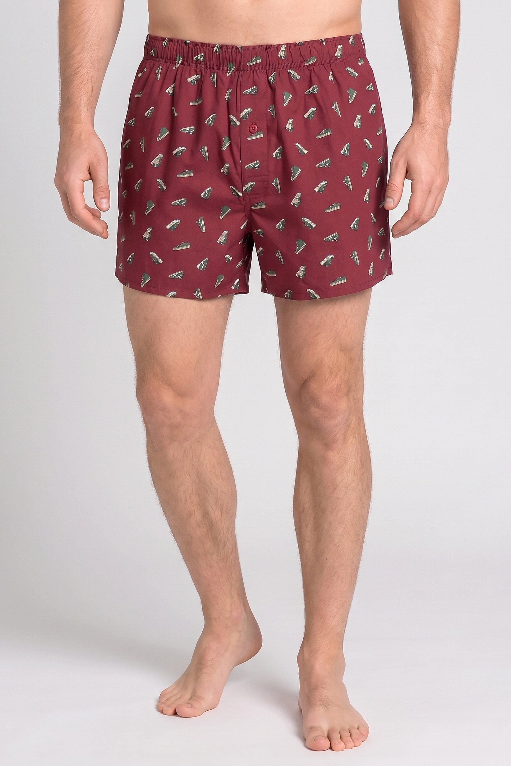 Men Allover Print Pull On Boxer Shorts, Multicolor