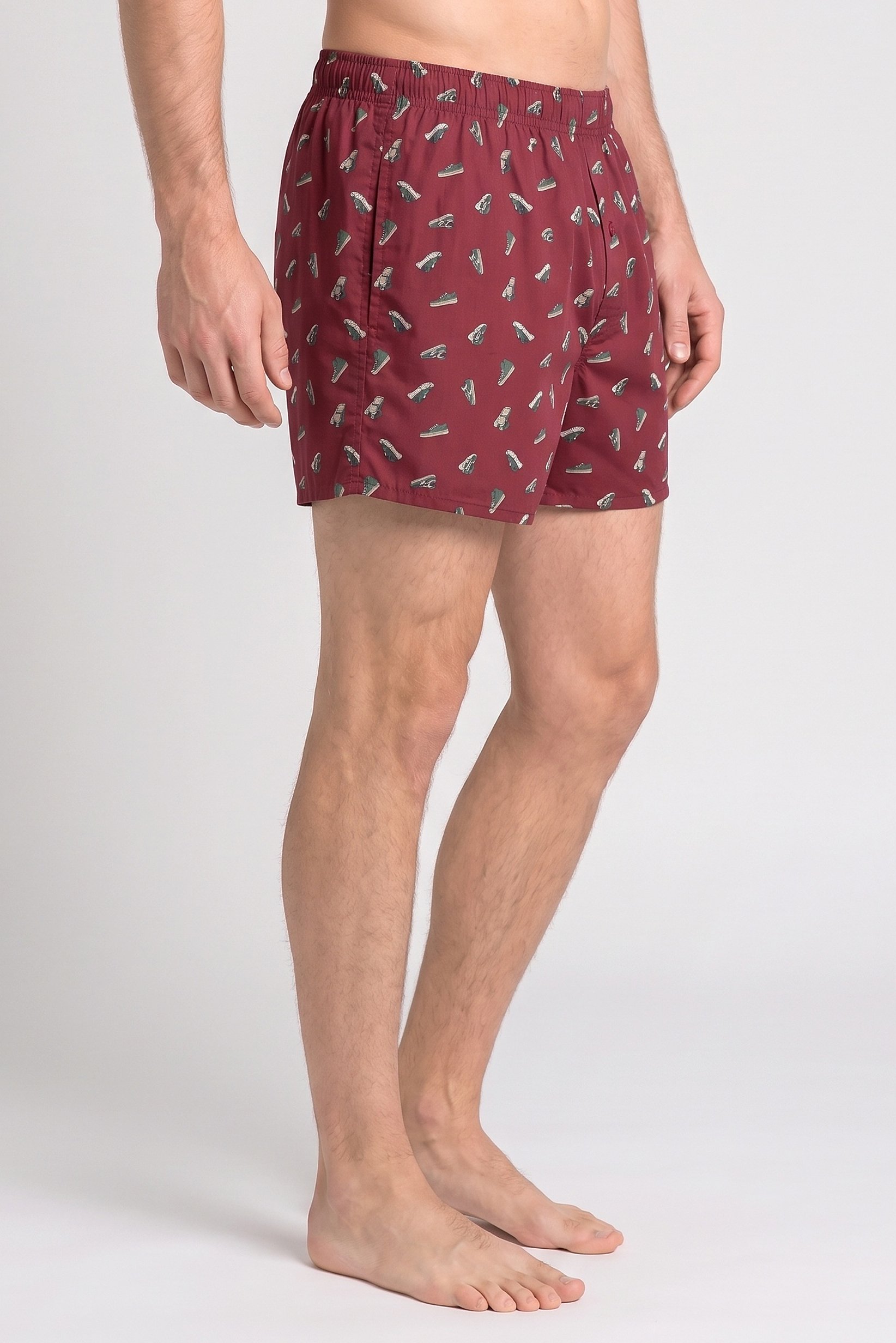 Men Allover Print Pull On Boxer Shorts, Multicolor