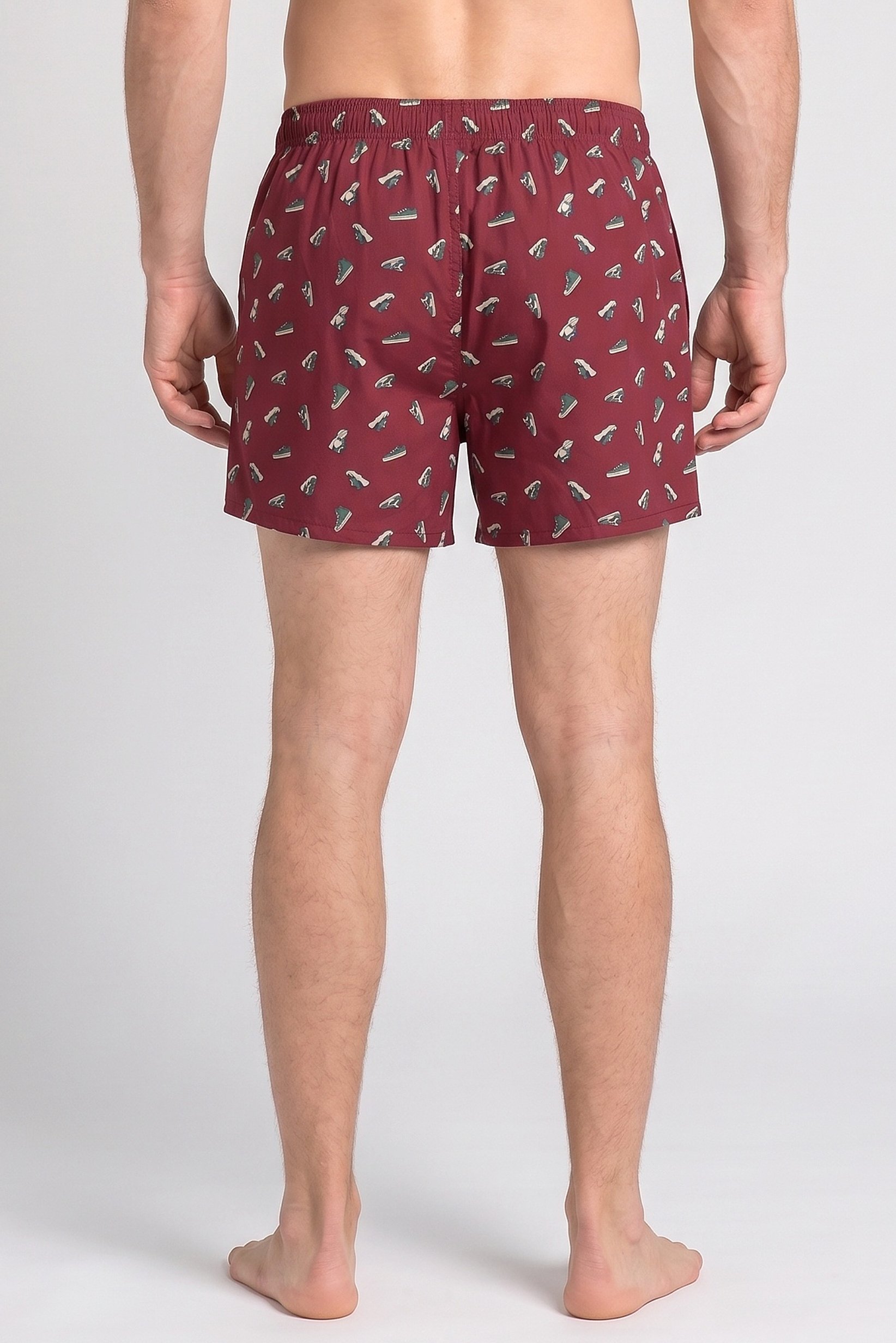 Men Allover Print Pull On Boxer Shorts, Multicolor
