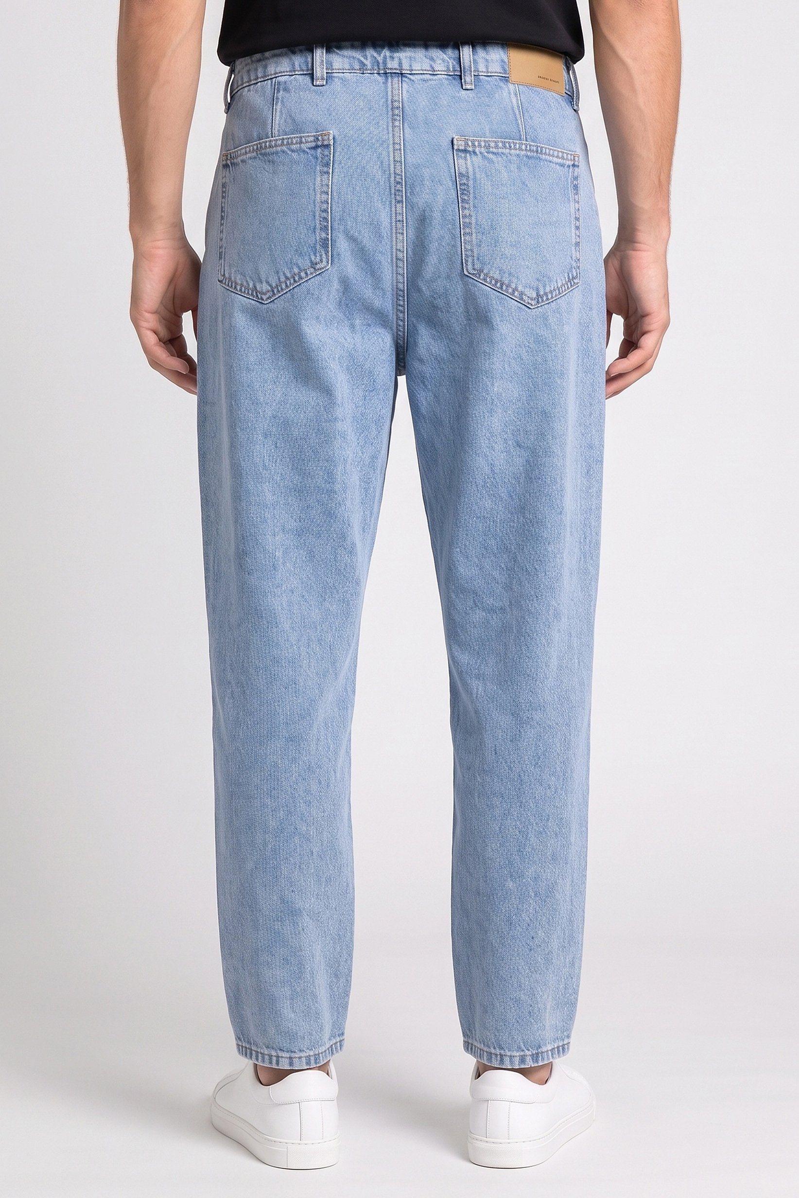 Men Relaxed Fit Washed Non Stretchable Denim Jeans, Blue