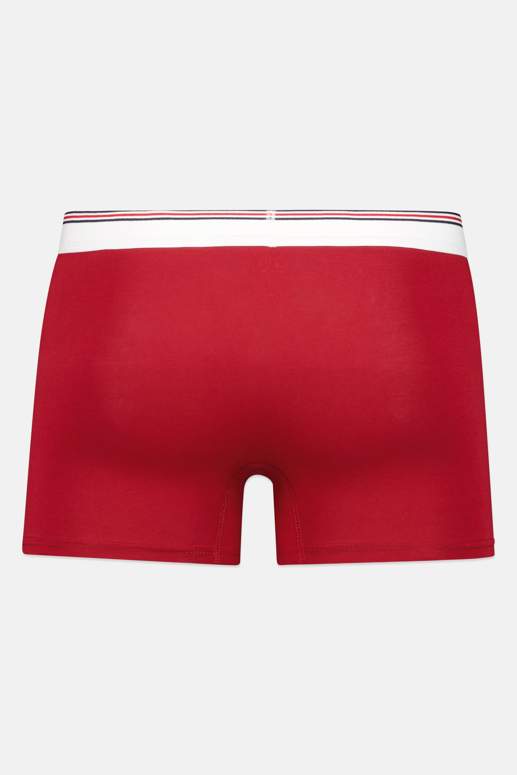 Men Solid Boxer Brief, Dark Red