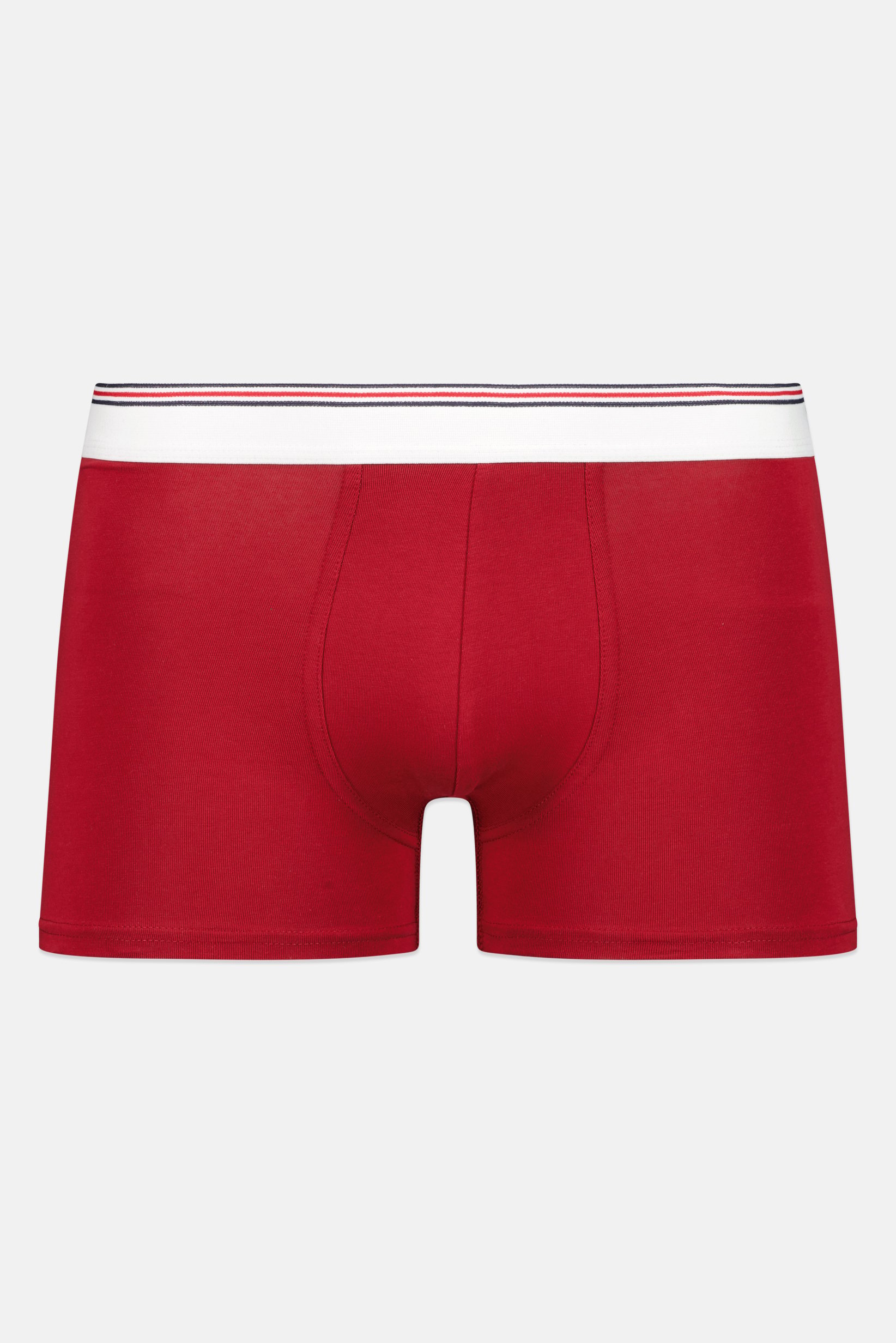 Men Solid Boxer Brief, Dark Red