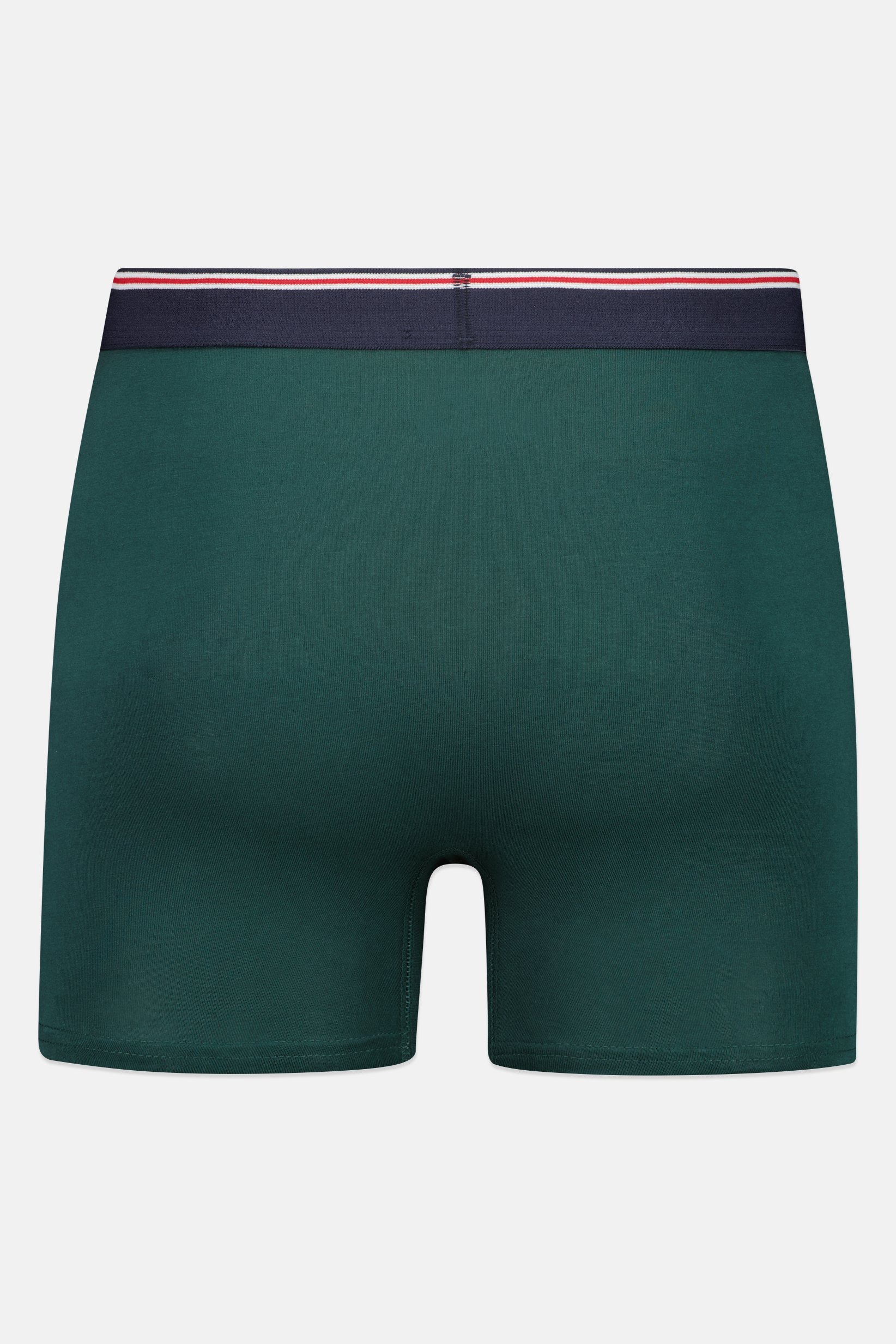 Men Solid Pull On Boxer, Dark Green